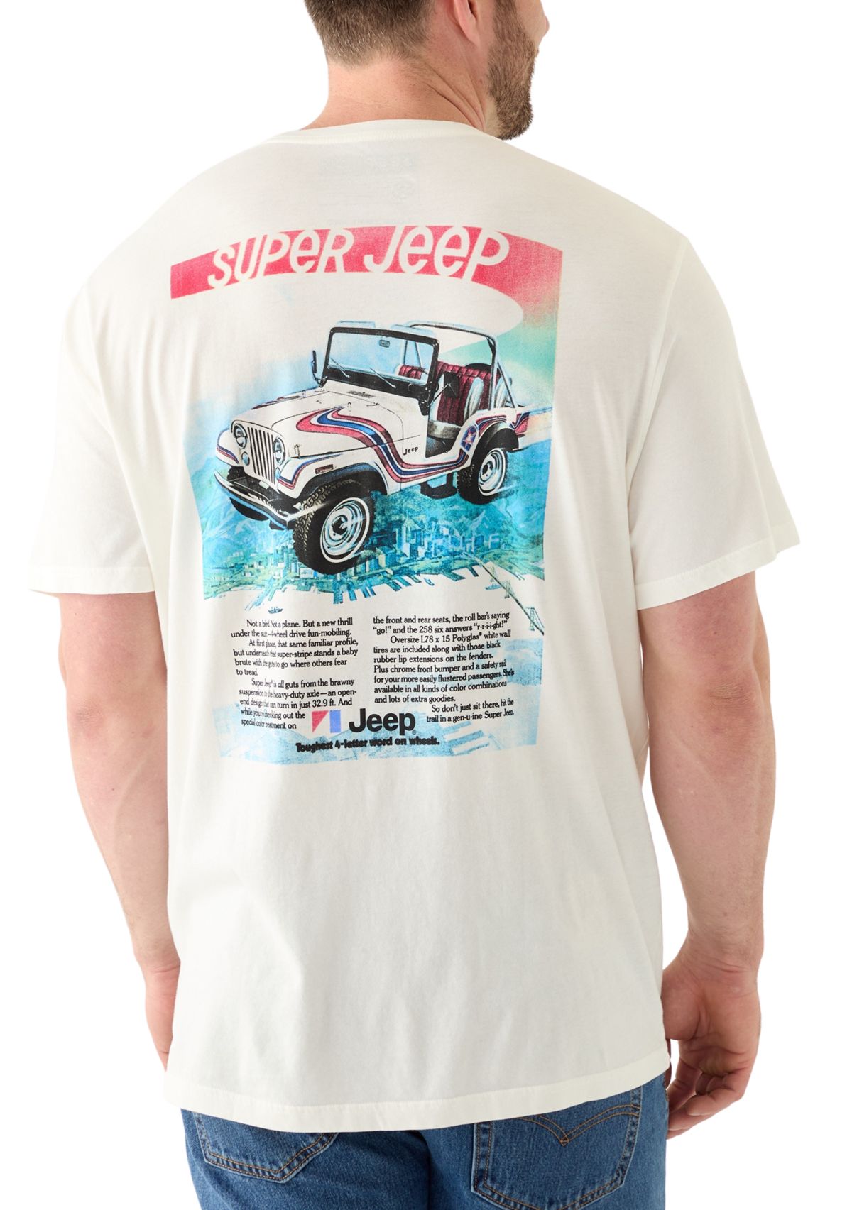 Big & Tall Short Sleeve Super Jeep Graphic T-Shirt