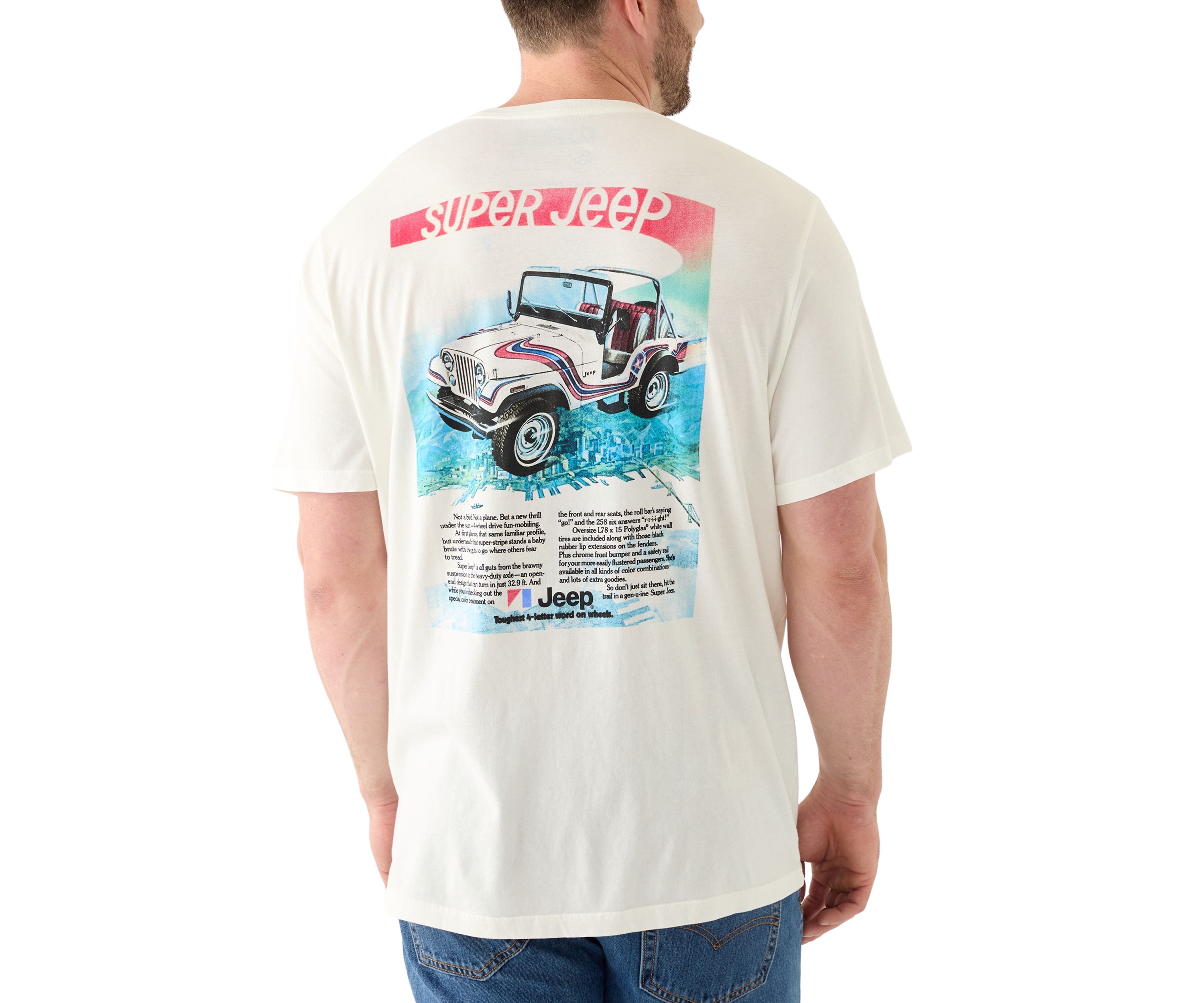 Big & Tall Short Sleeve Super Jeep Graphic T-Shirt