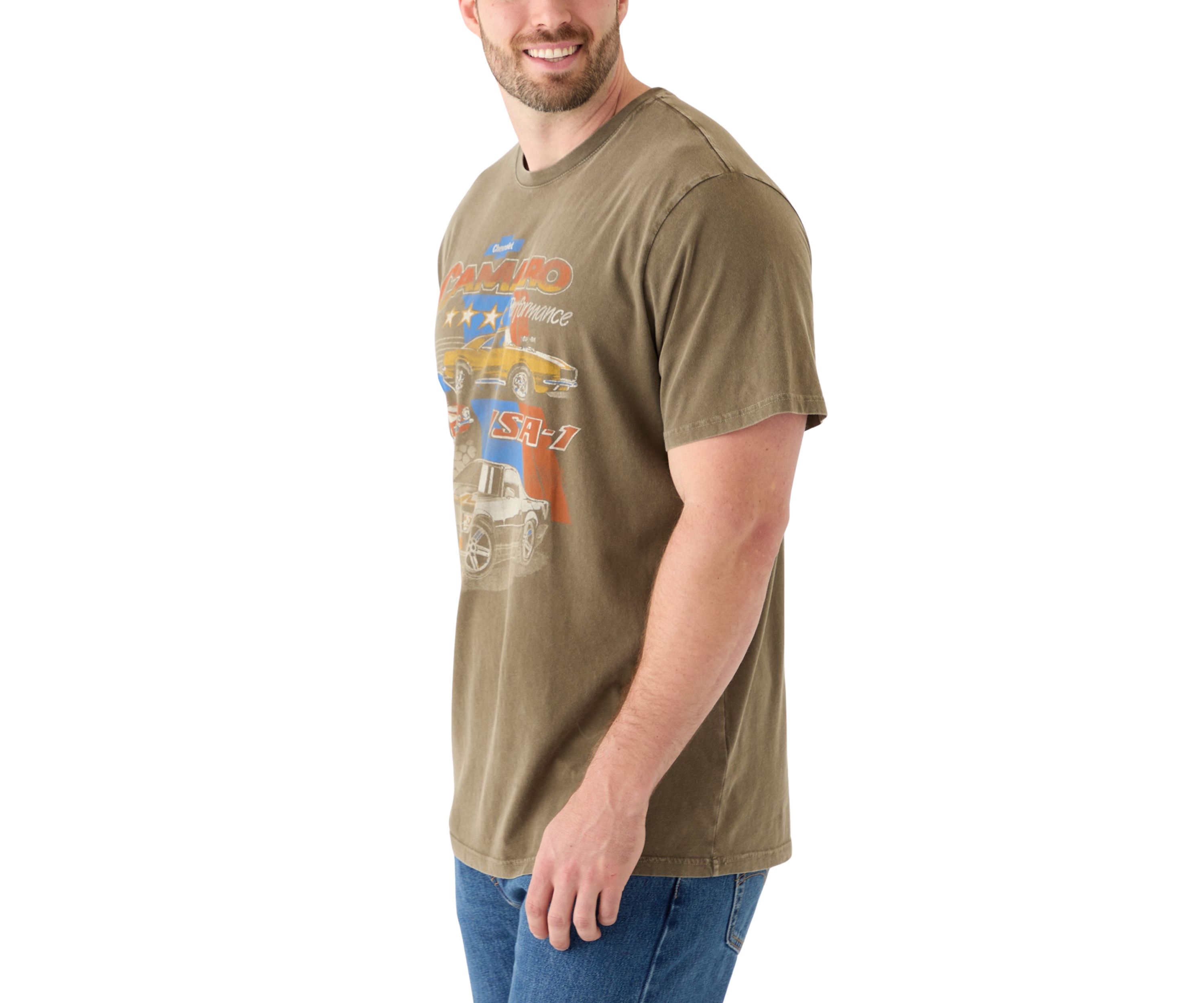 Big & Tall Short Sleeve Camaro Montage Graphic T-Shirt