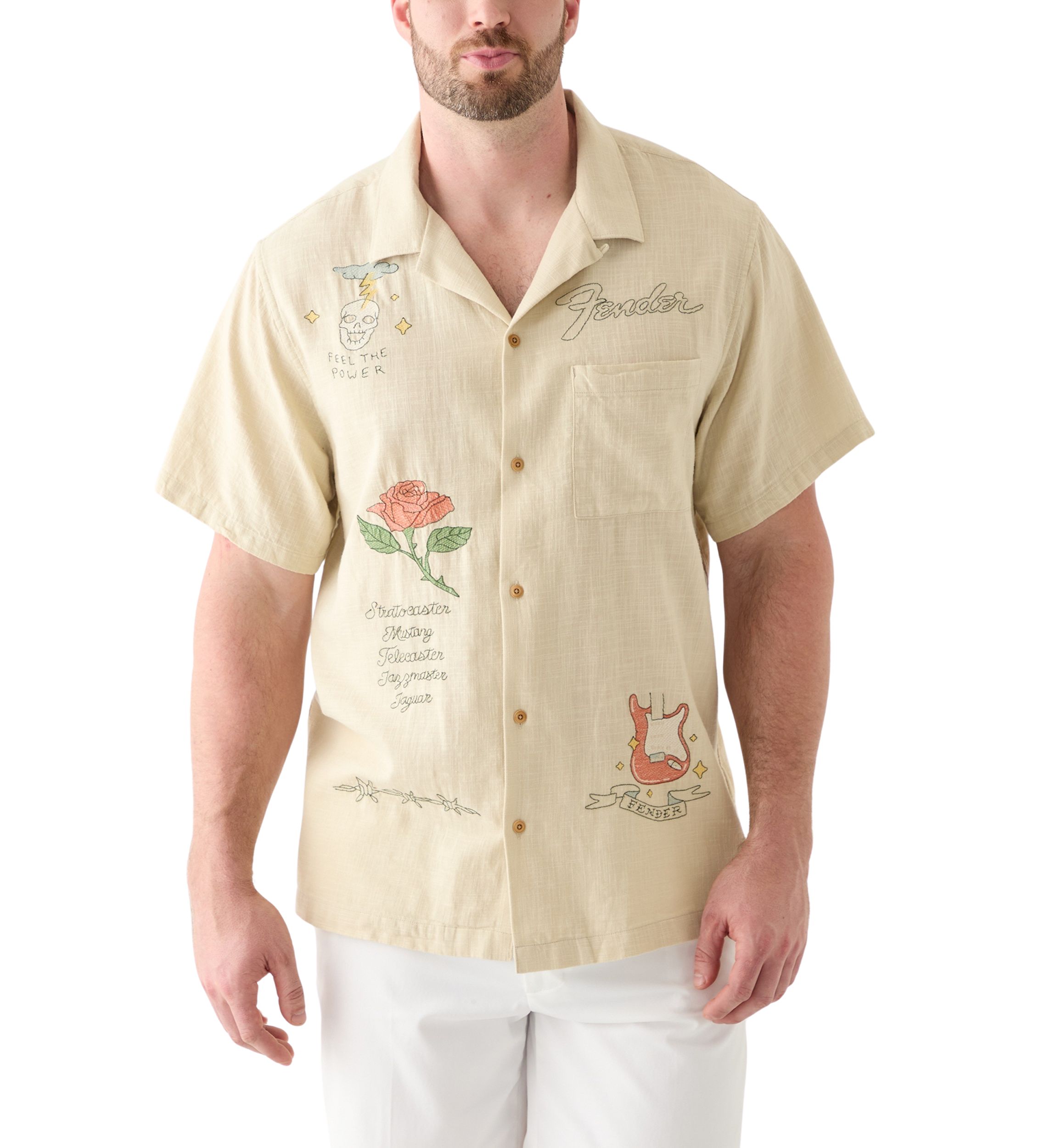 Big & Tall Fender Embroidered Shirt