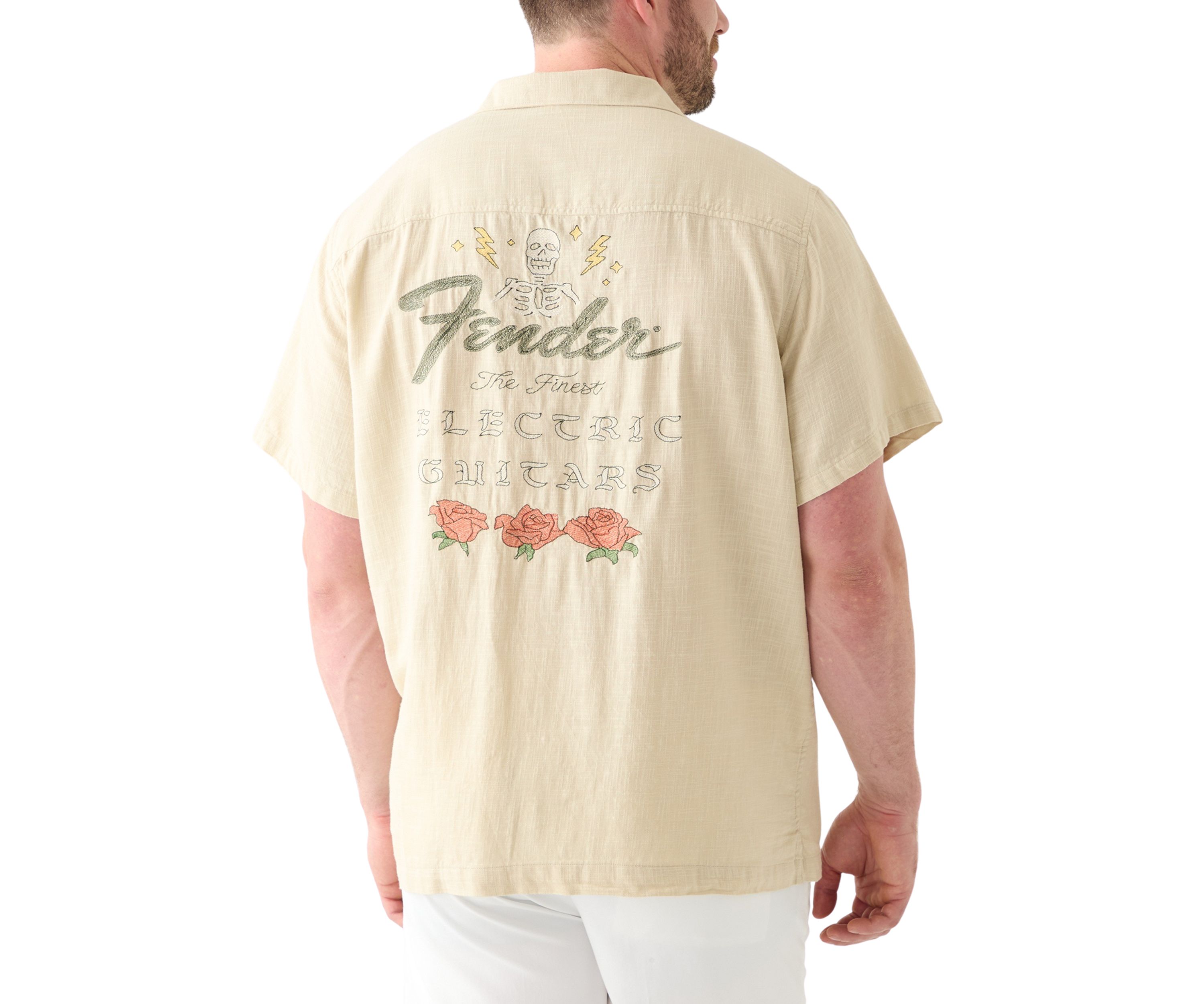 Big & Tall Fender Embroidered Shirt