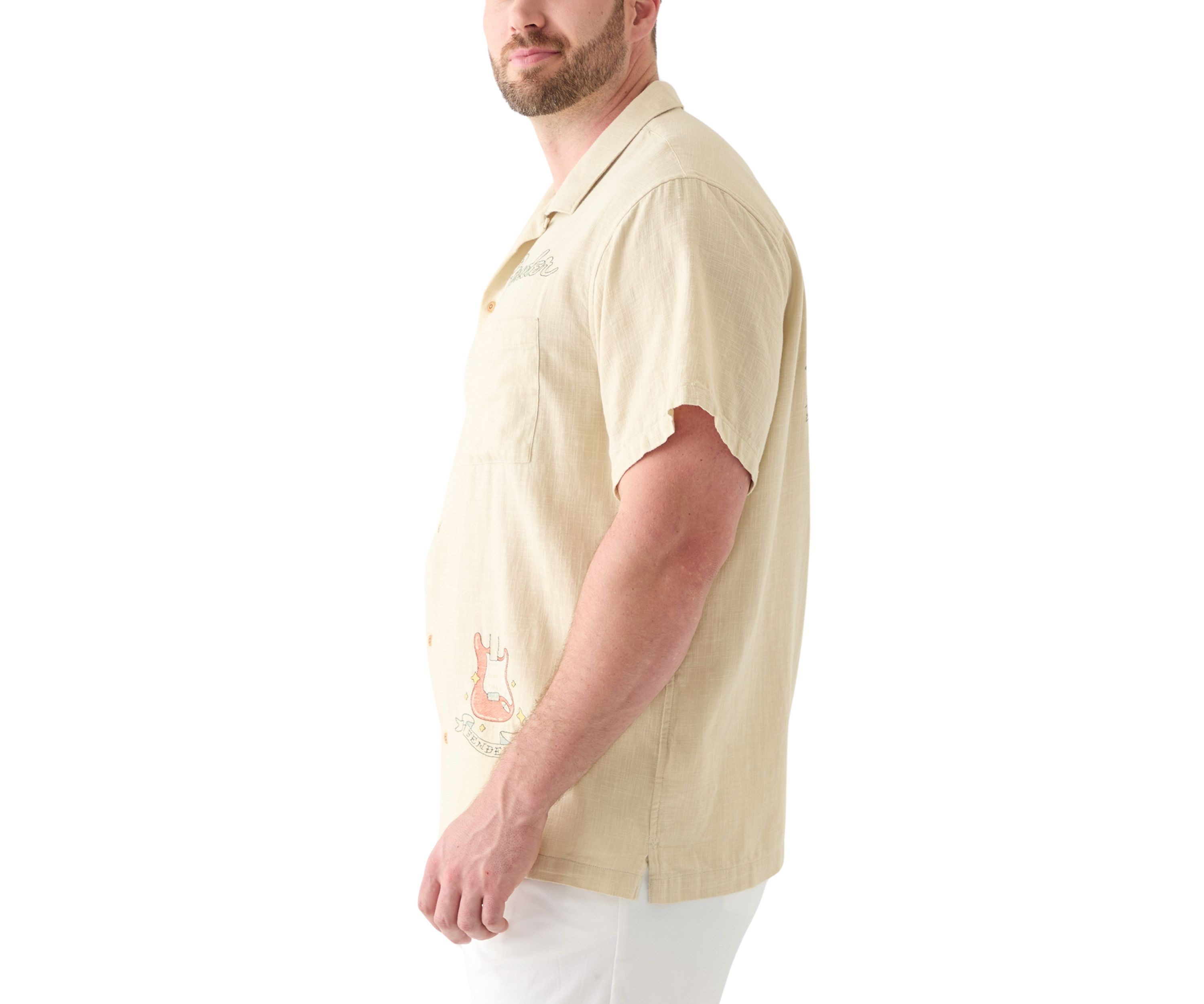 Big & Tall Fender Embroidered Shirt