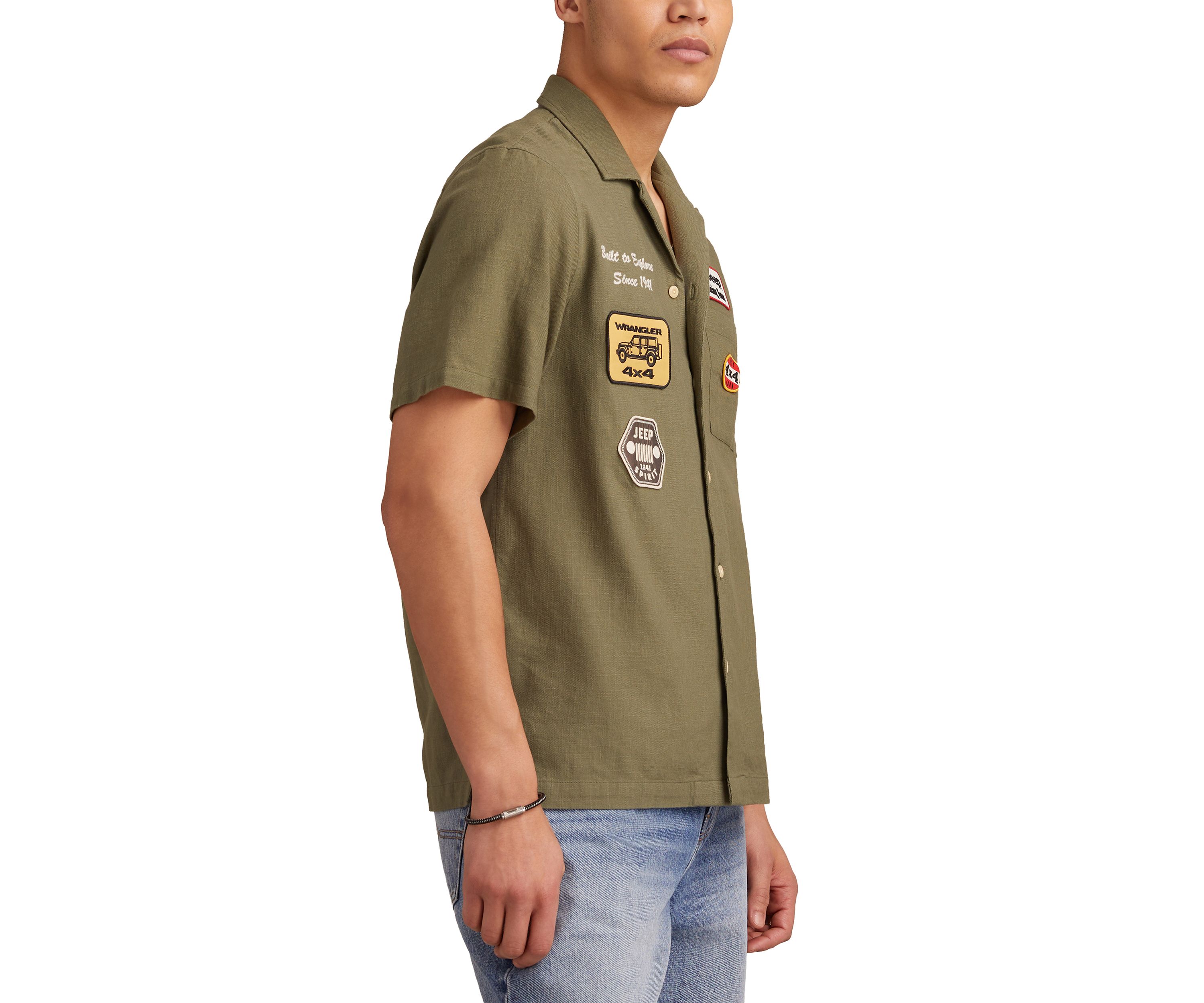 Jeep Embroidered Short Sleeve Shirt