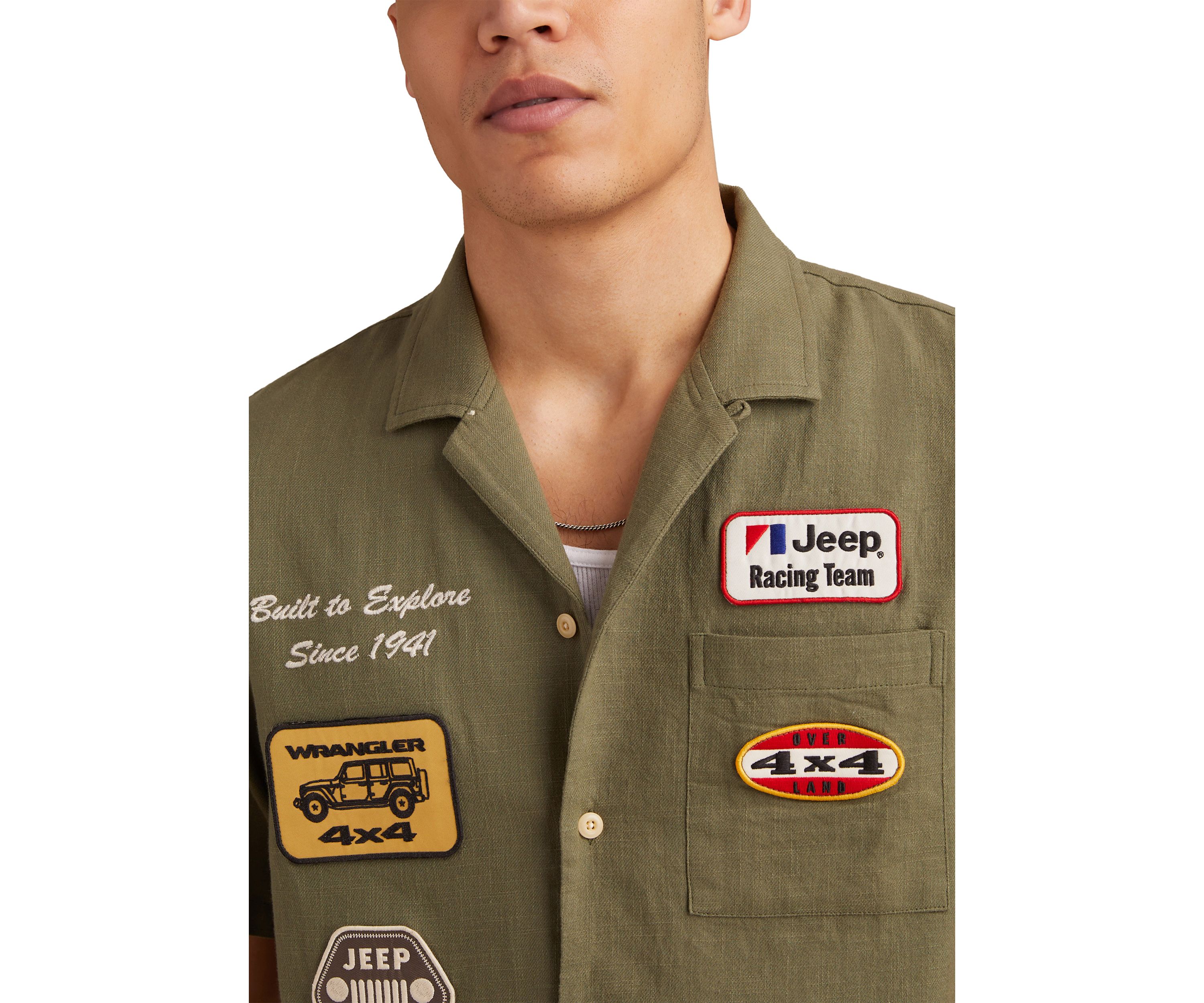 Jeep Embroidered Short Sleeve Shirt