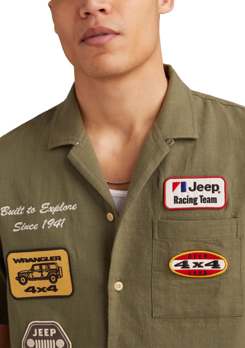Jeep Embroidered Short Sleeve Shirt