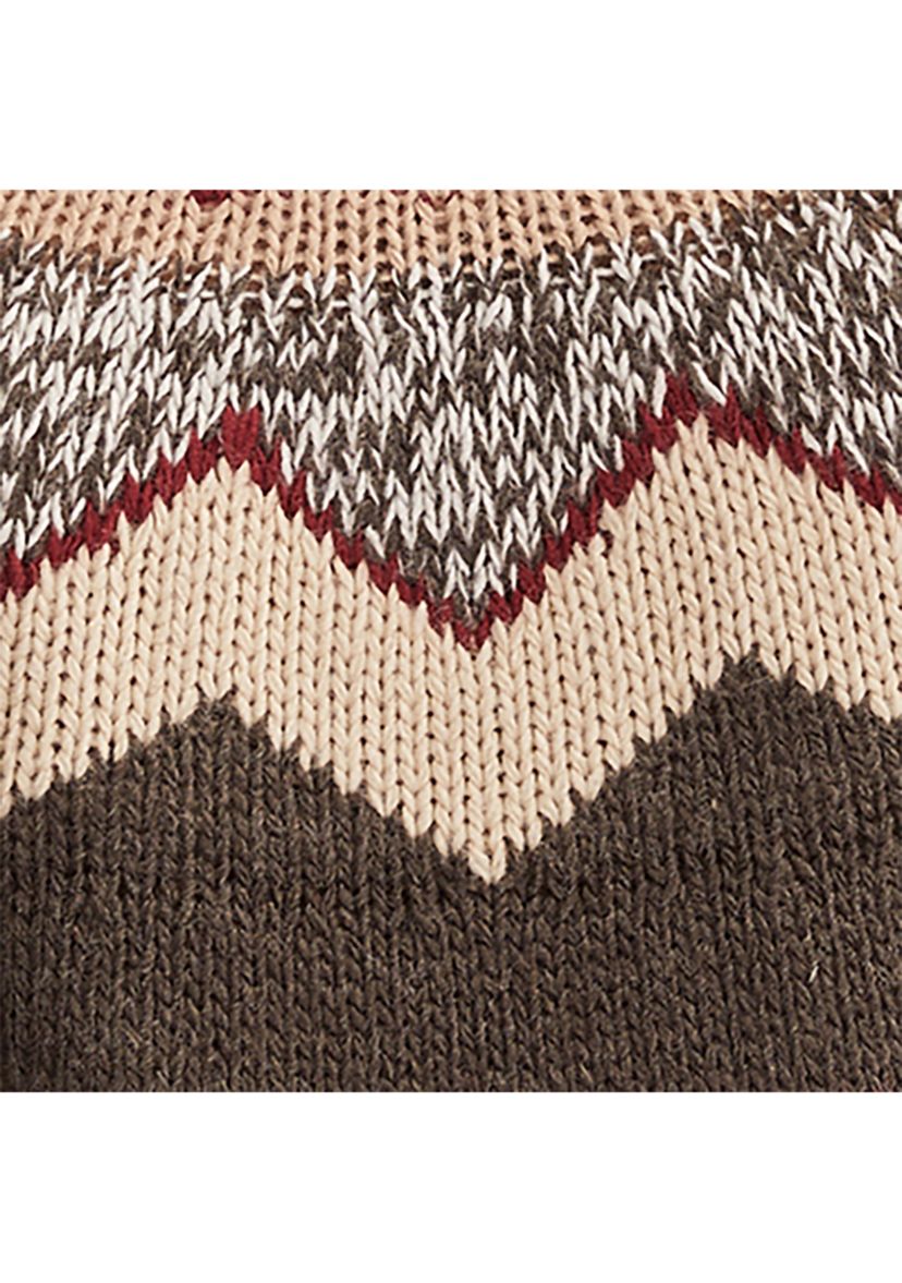 Mens Fair Isle Crew Neck Sweater