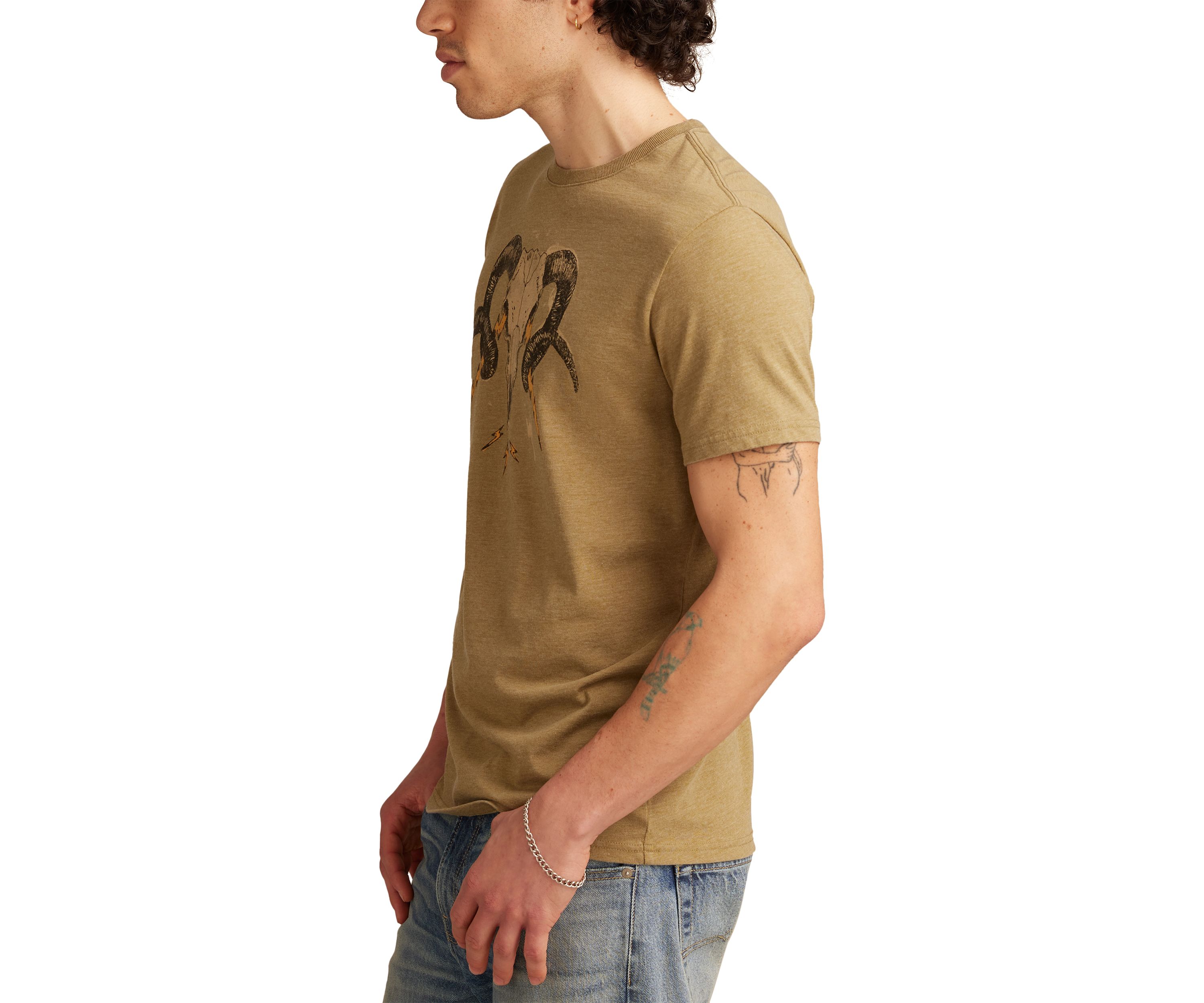 Ram Skull Graphic T-Shirt 