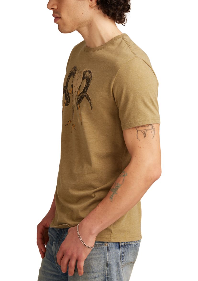Ram Skull Graphic T-Shirt 