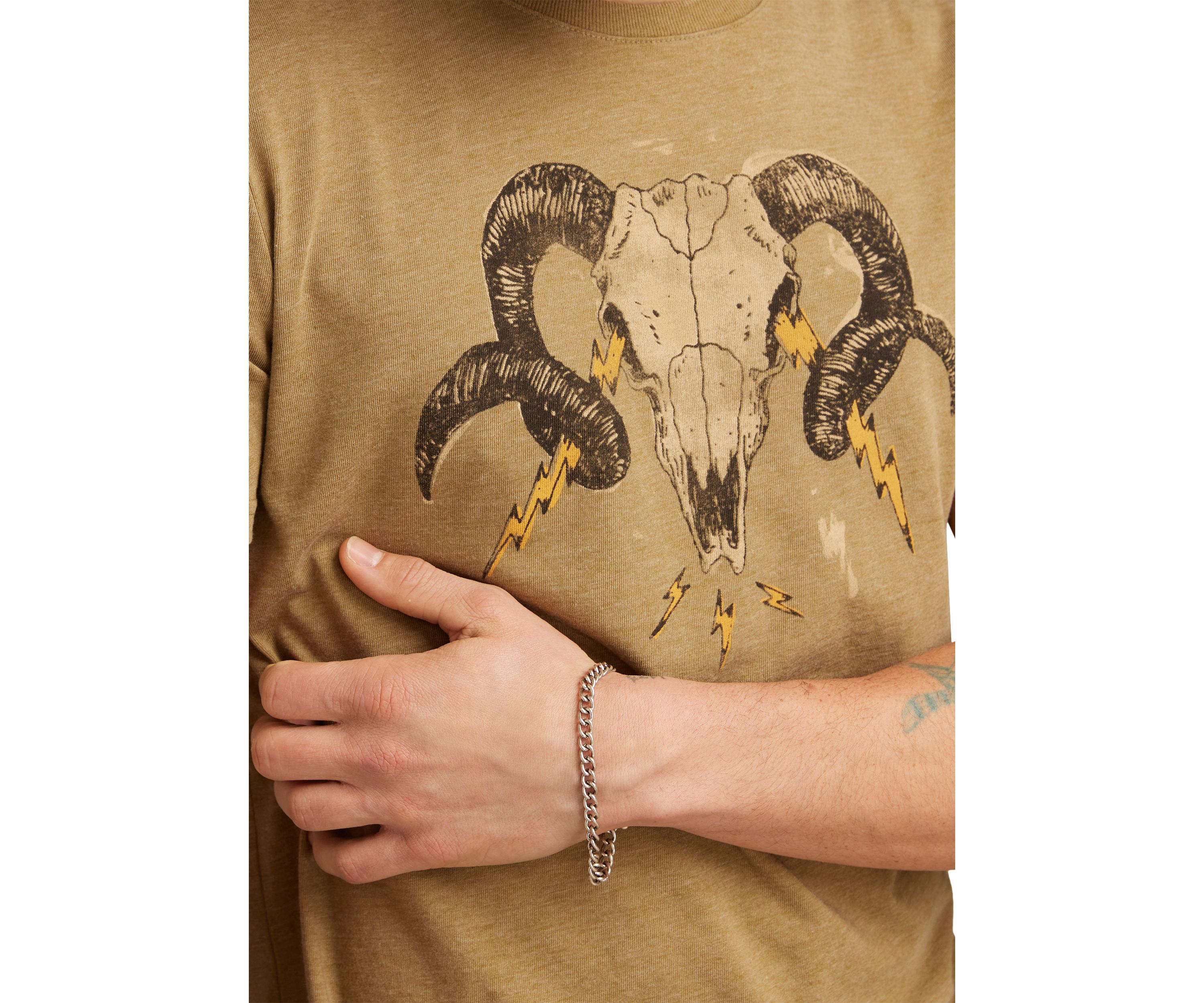 Ram Skull Graphic T-Shirt 