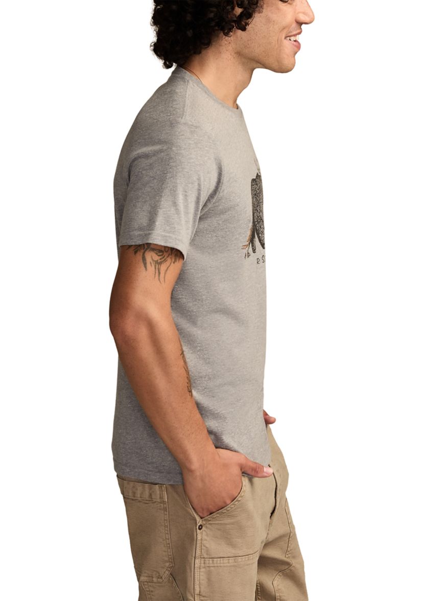 Mens Beer Bear Graphic T-Shirt