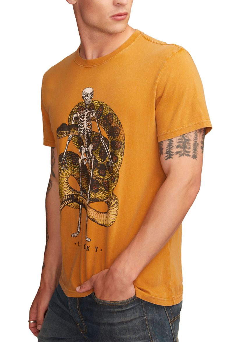 Mens Live Fast Skeleton T-Shirt
