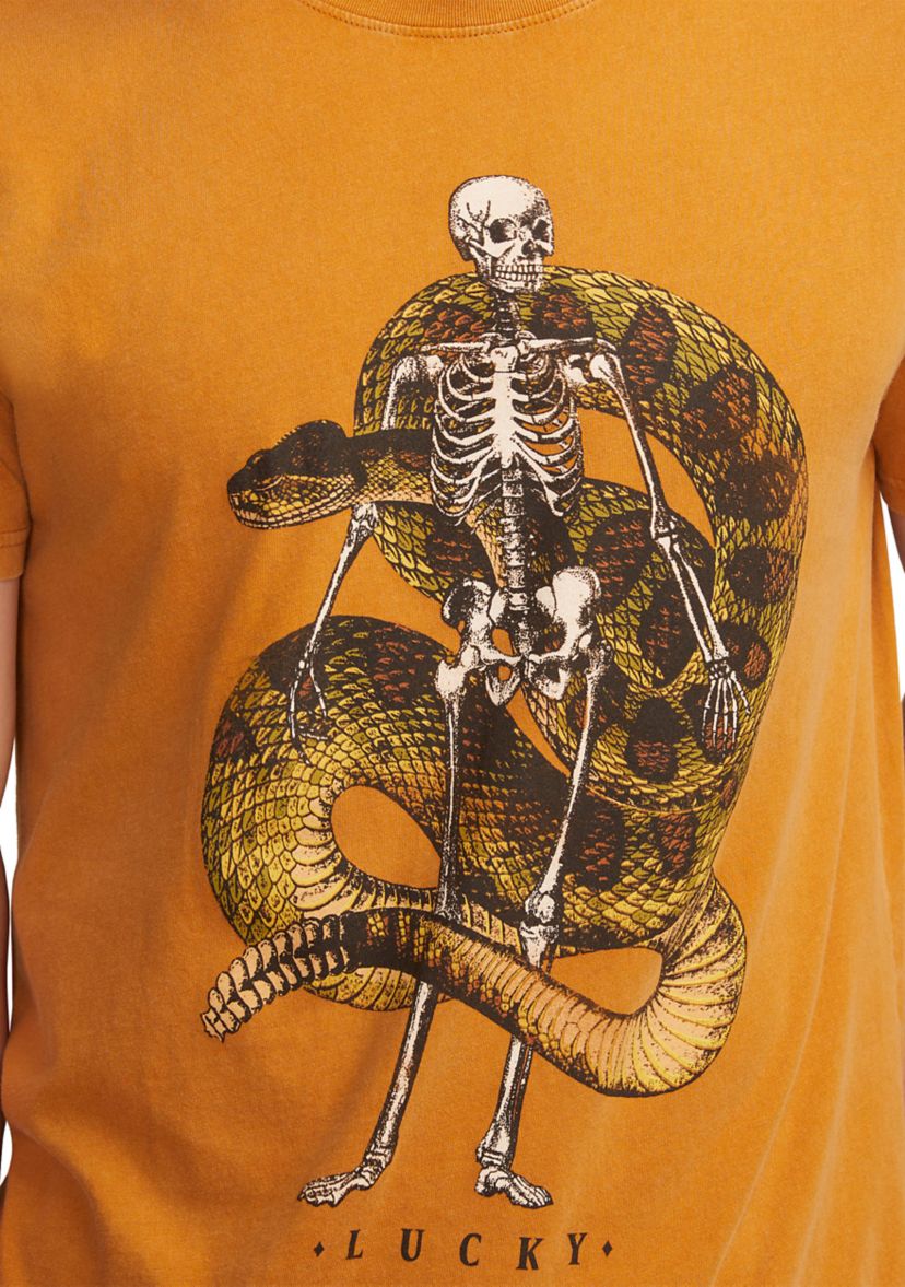 Mens Live Fast Skeleton T-Shirt