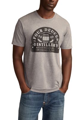 Lucky Brand Men's Four Deuces Distillery Graphic T-Shirt