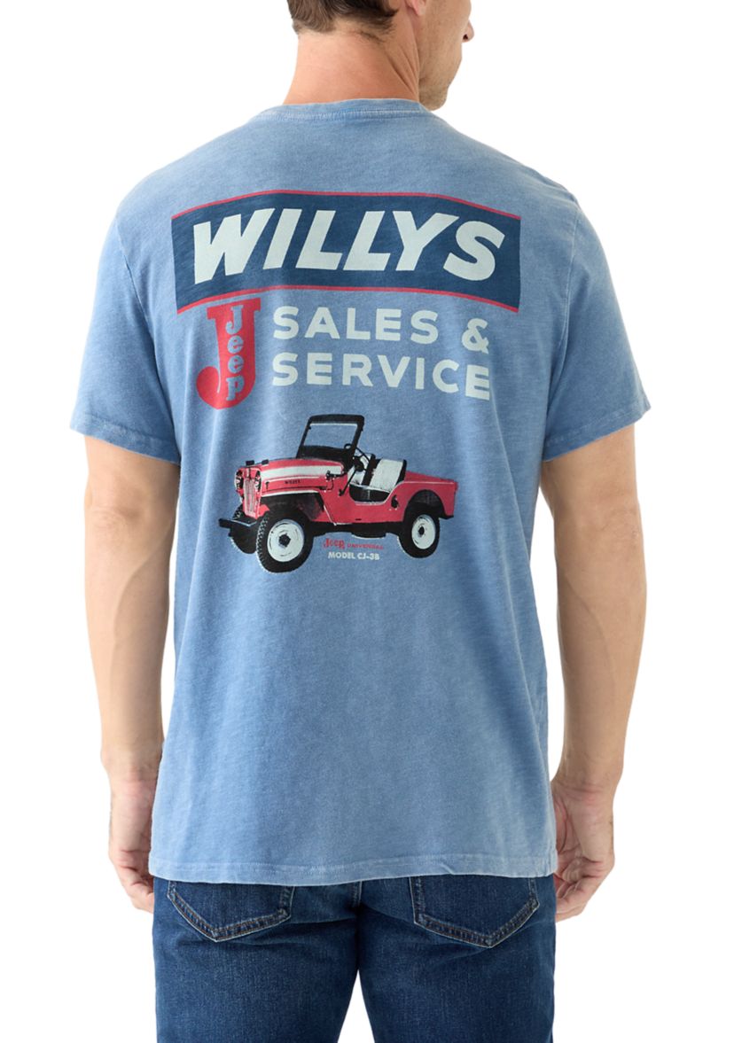 Mens Jeep Willys Graphic T-Shirt
