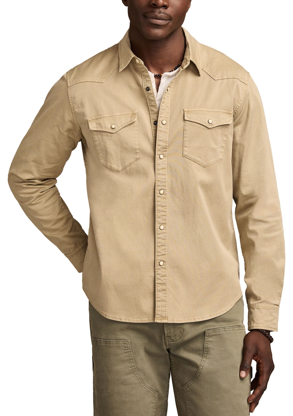Long Sleeve Twill Western Shirt 