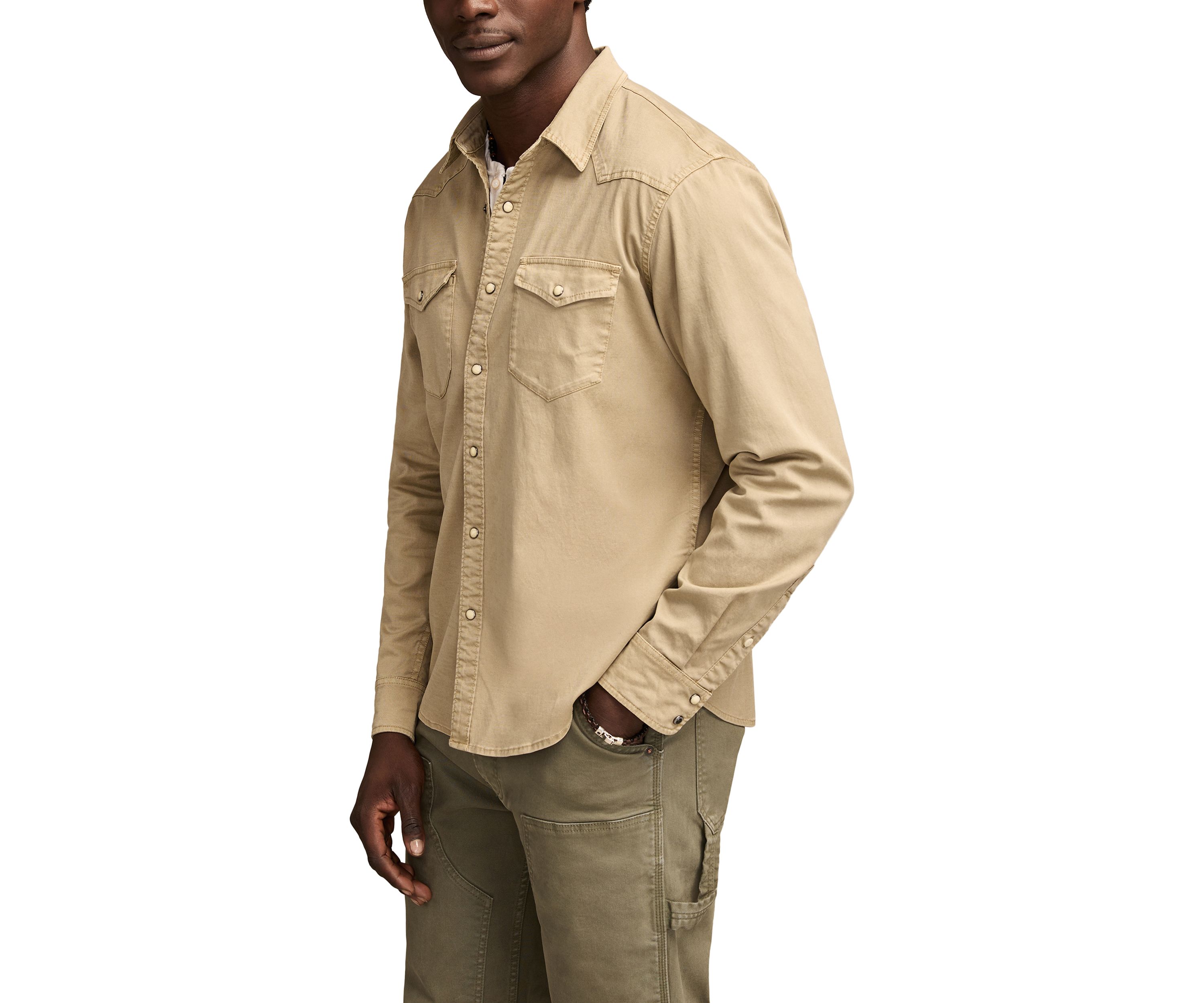 Long Sleeve Twill Western Shirt 