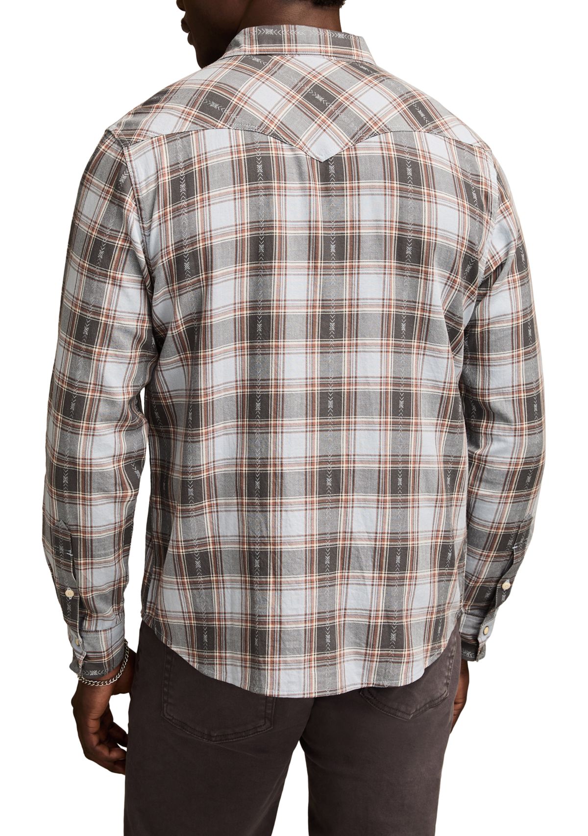 Long Sleeve Dobby Western Shirt 