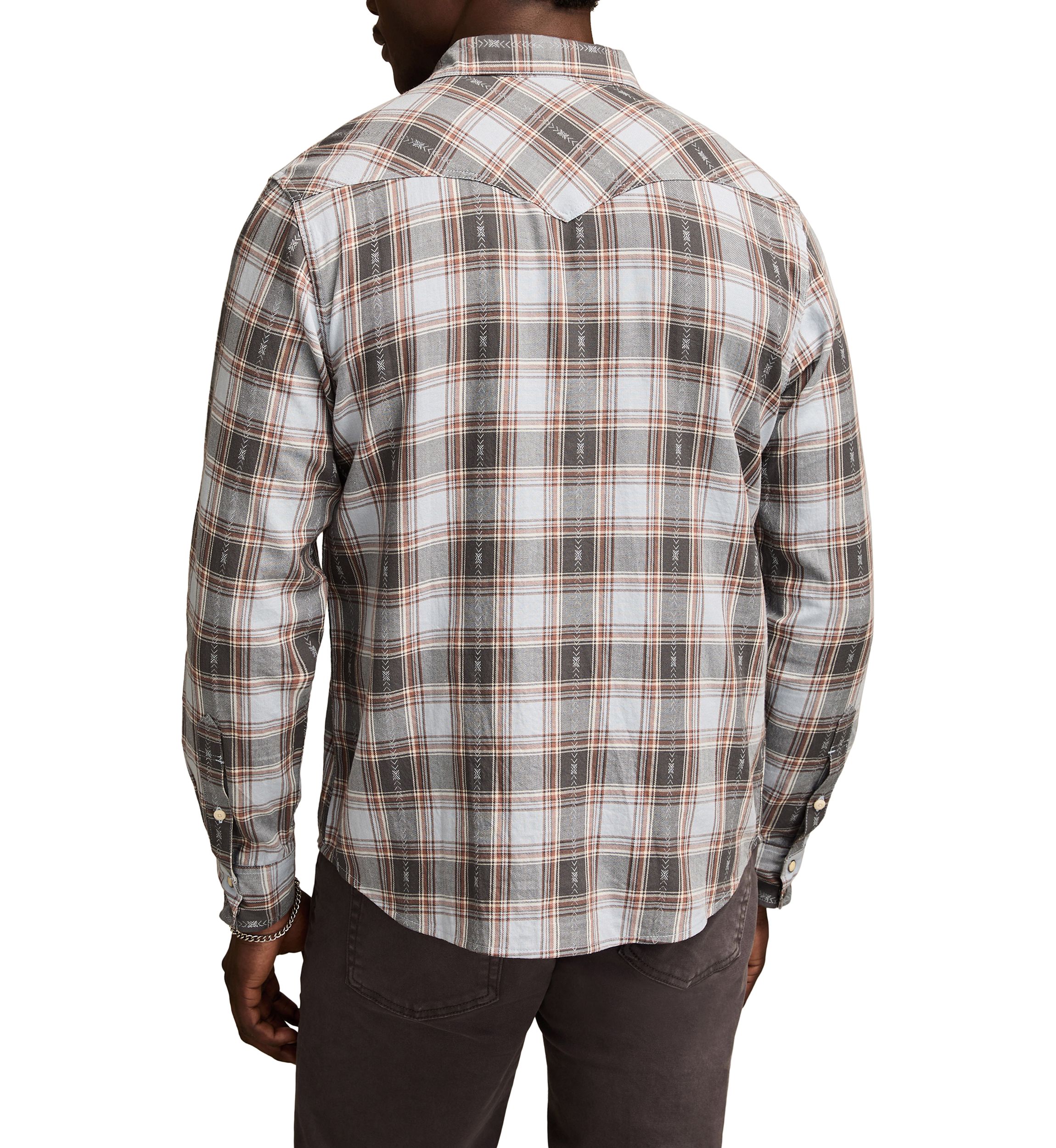 Long Sleeve Dobby Western Shirt 