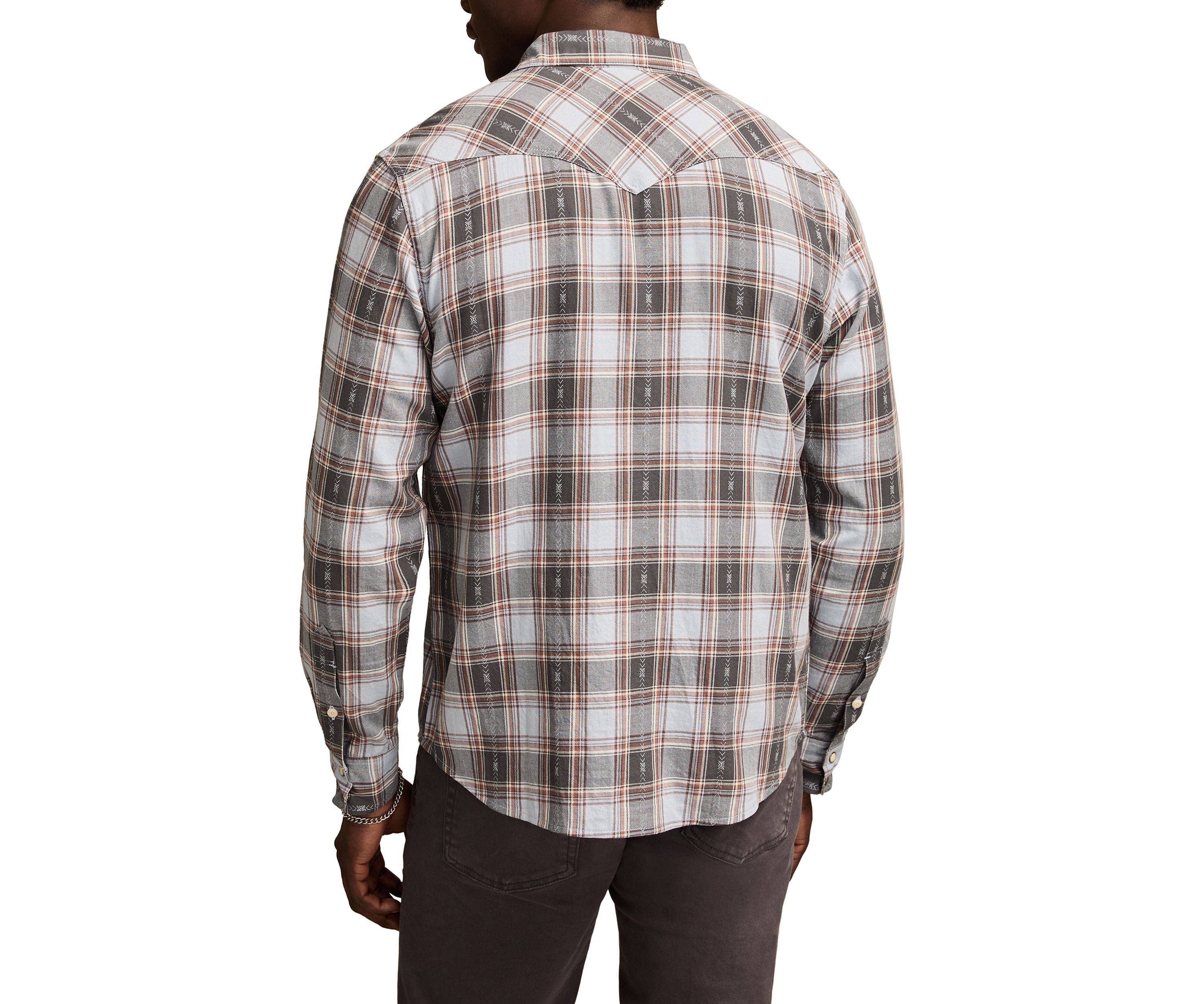 Long Sleeve Dobby Western Shirt 