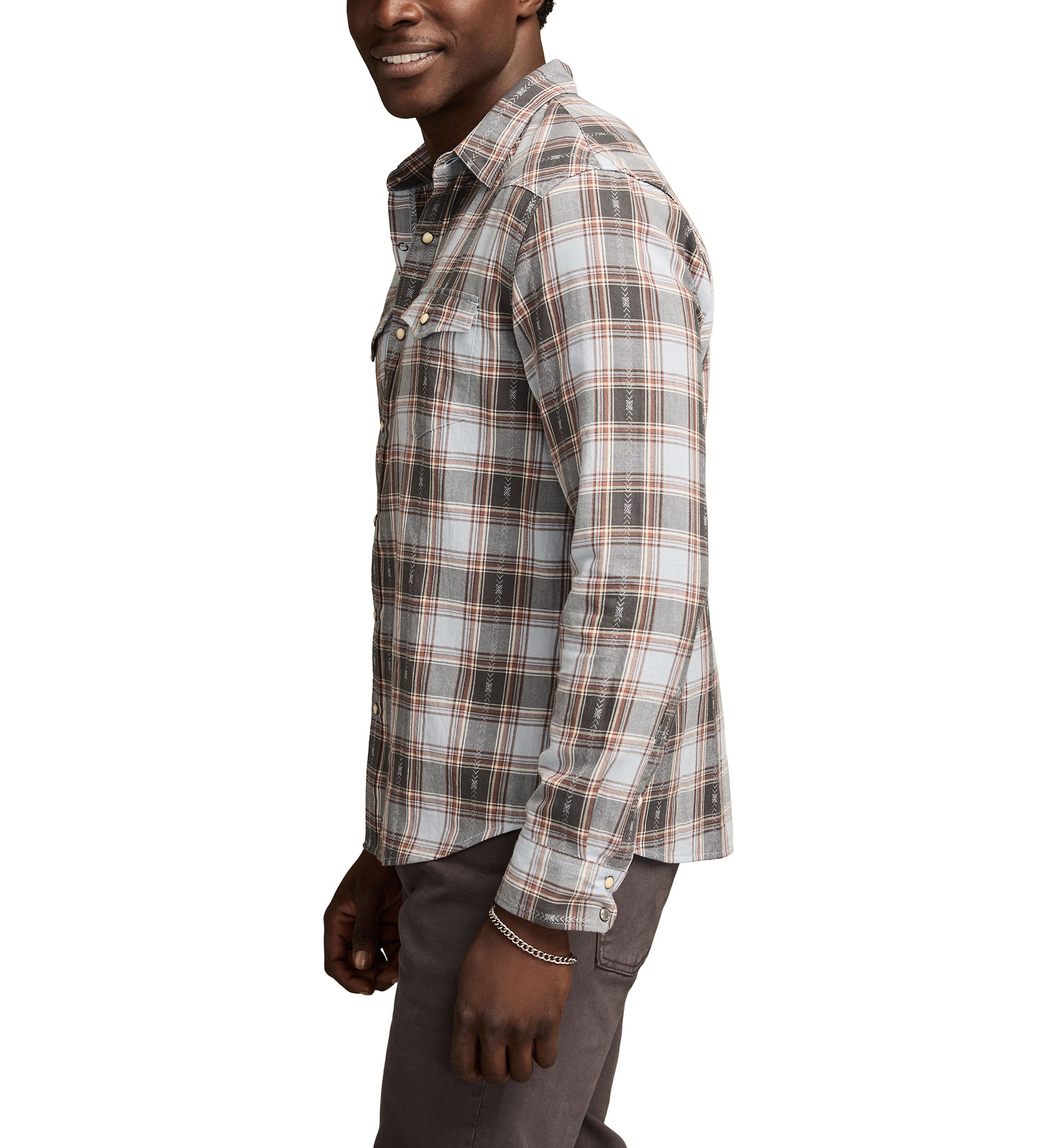 Long Sleeve Dobby Western Shirt 