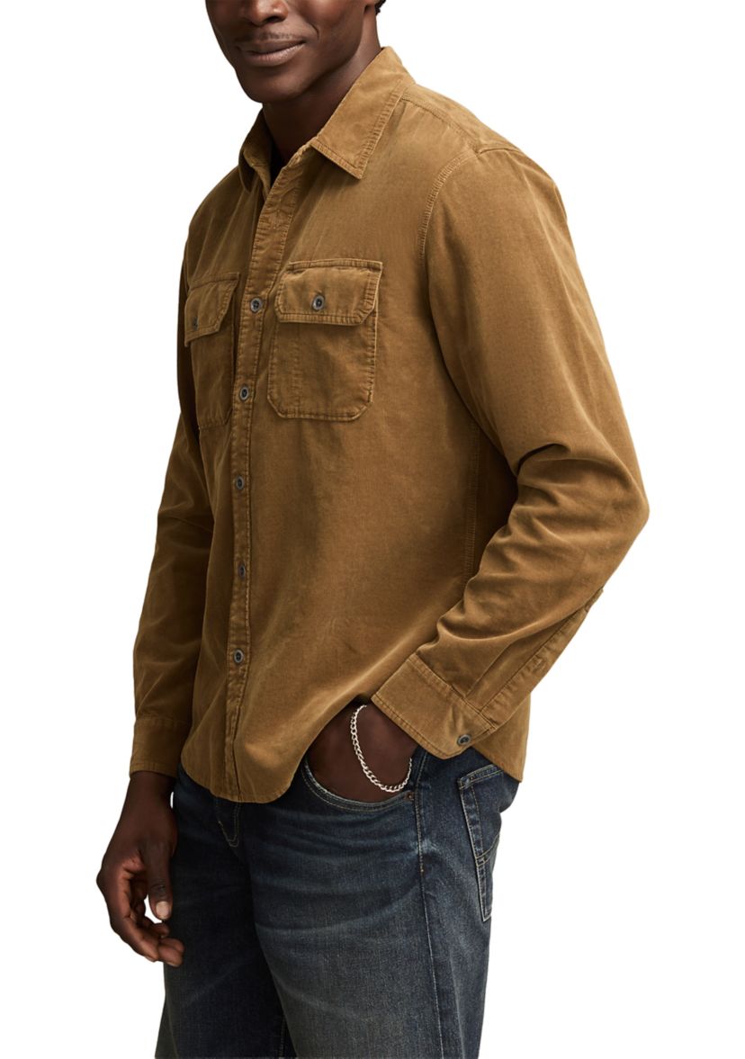 Long Sleeve Corduroy Utility Shirt