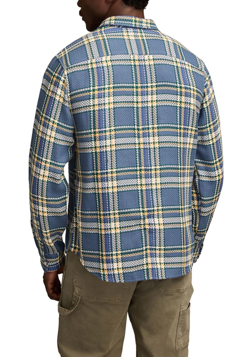 Long Sleeve Herringbone Utility Flannel Shirt