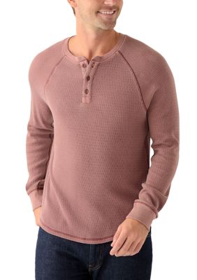 Lucky Brand Men's Birdseye Thermal Henley Shirt