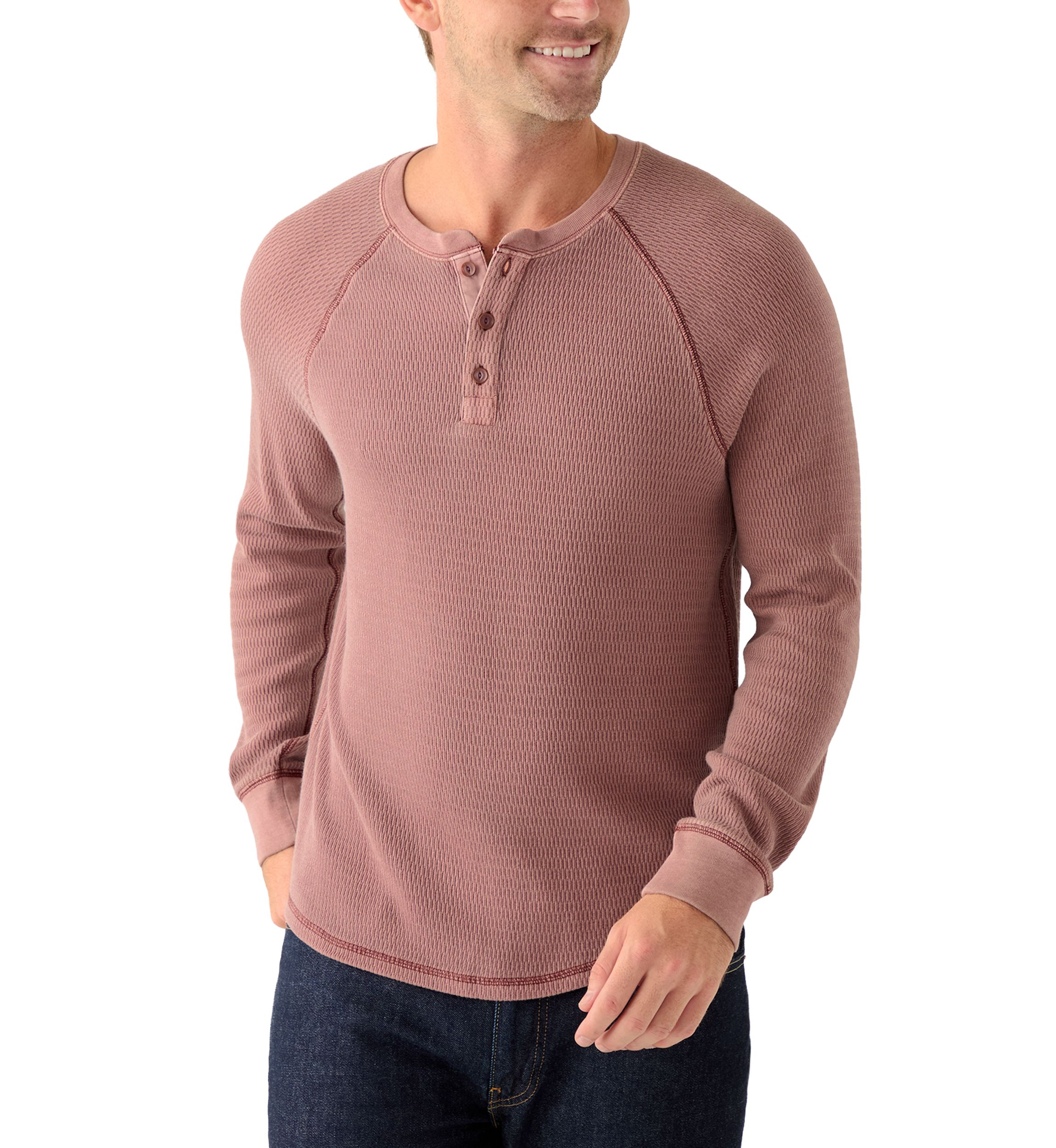 Birdseye Thermal Henley Shirt 