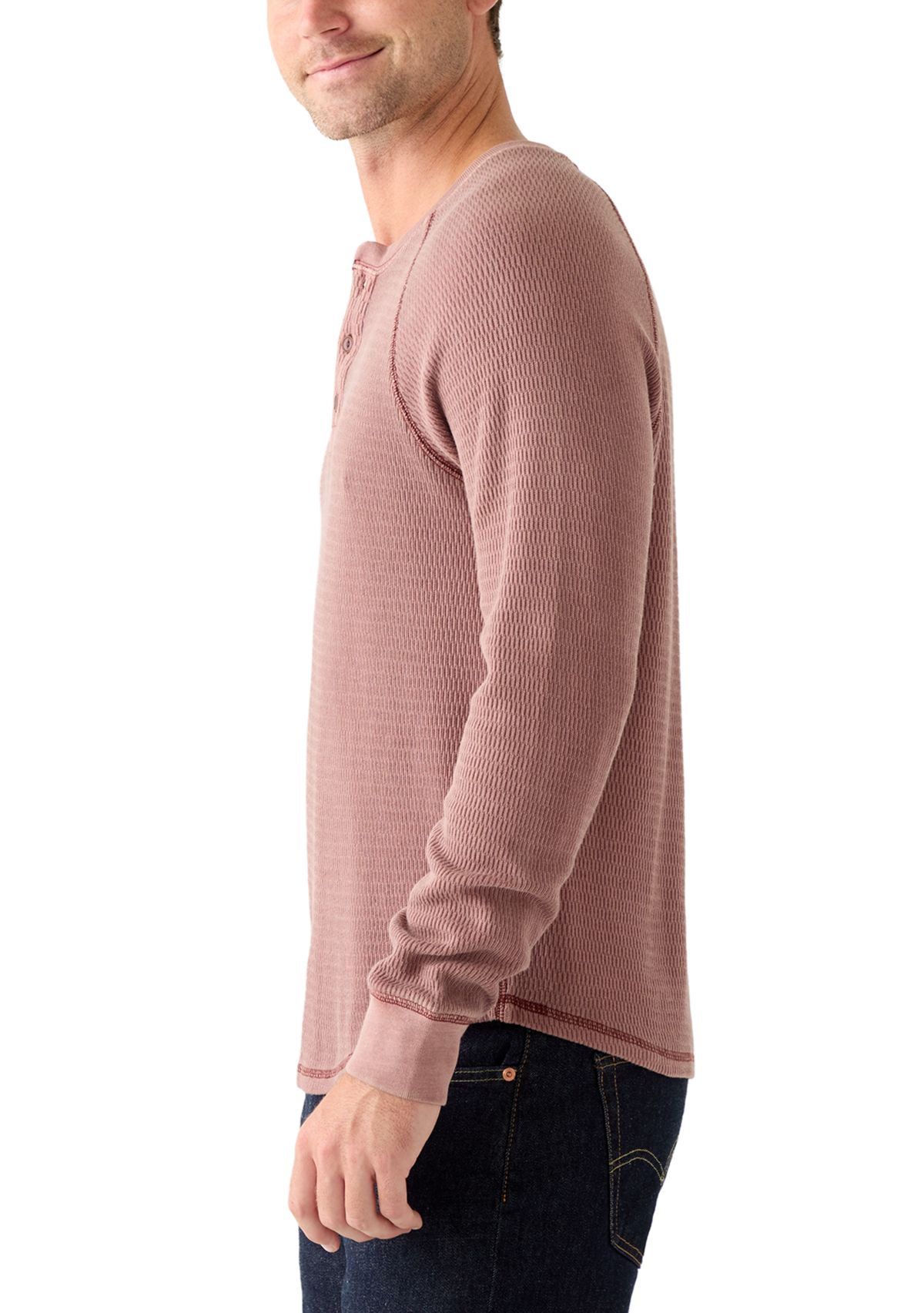 Birdseye Thermal Henley Shirt 