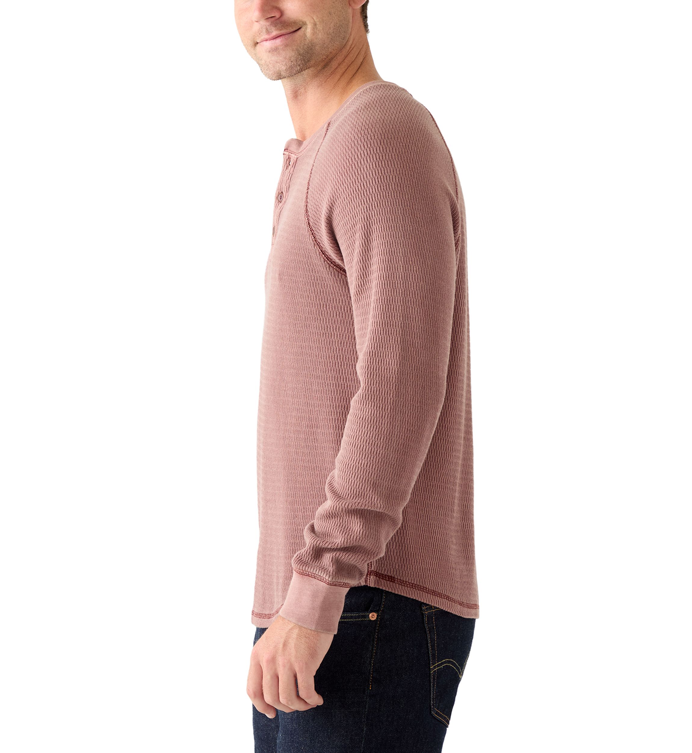 Birdseye Thermal Henley Shirt 