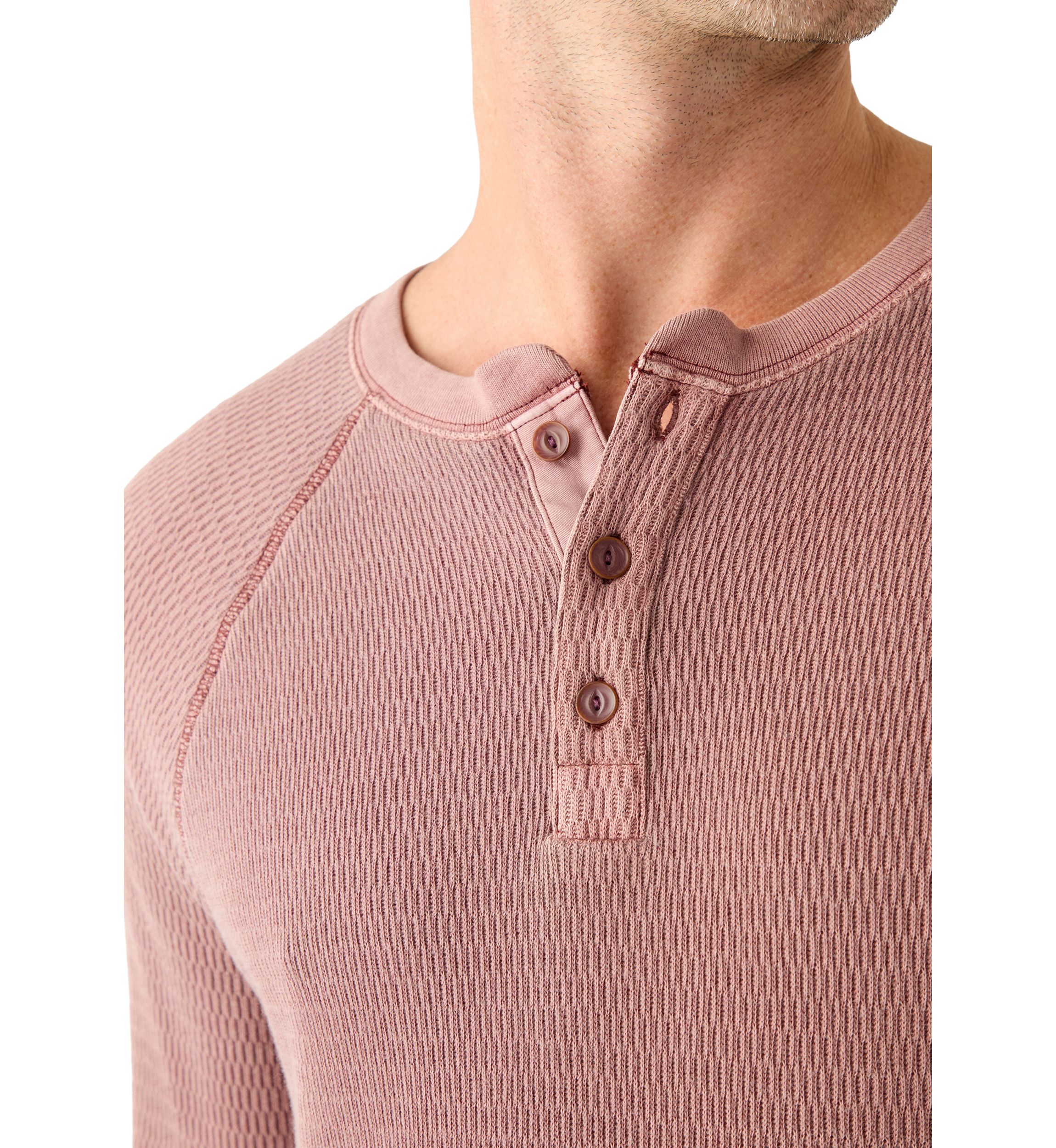 Birdseye Thermal Henley Shirt 