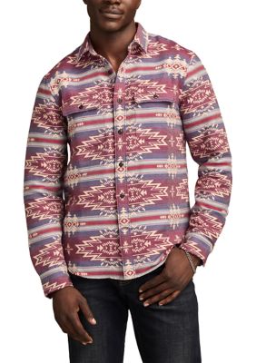 Lucky Brand Men's Jacquard Flannel Humboldt Shirt