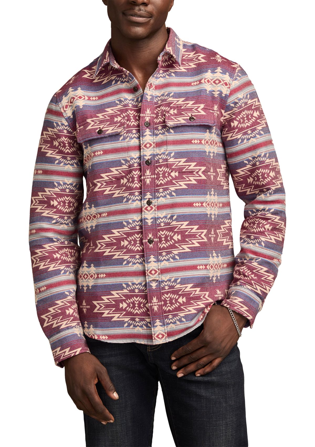 Mens Jacquard Flannel Humboldt Shirt
