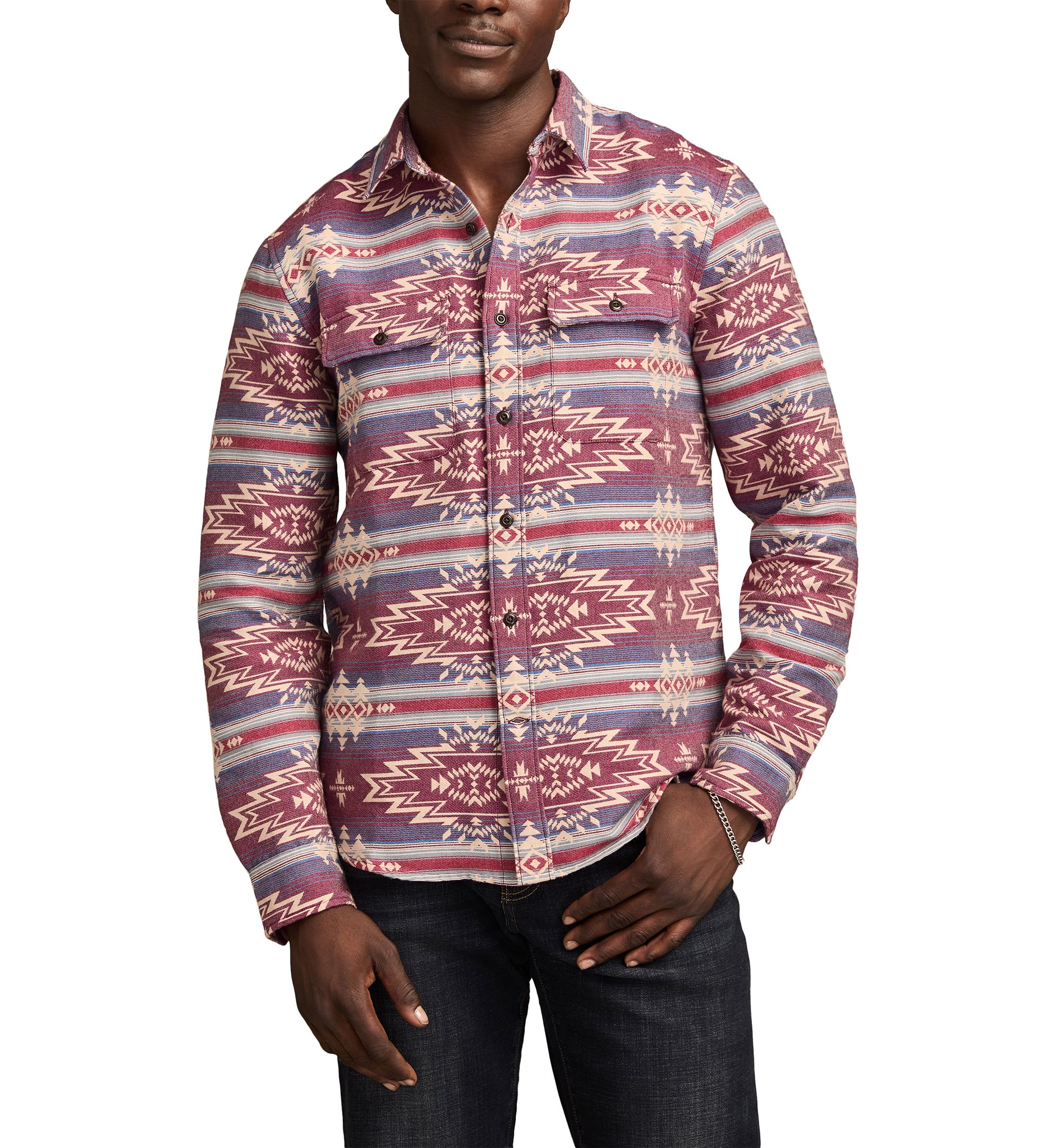 Mens Jacquard Flannel Humboldt Shirt