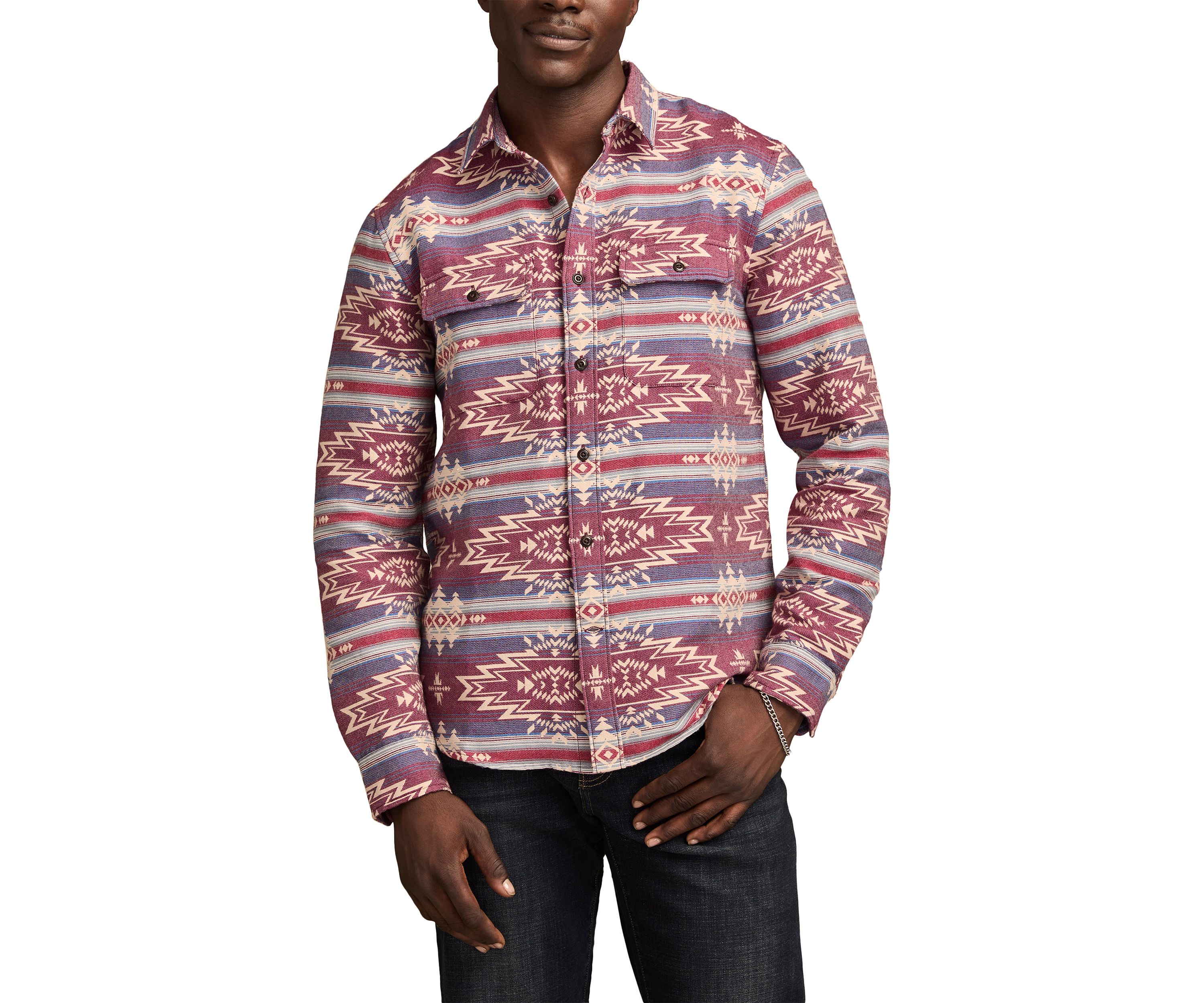Mens Jacquard Flannel Humboldt Shirt