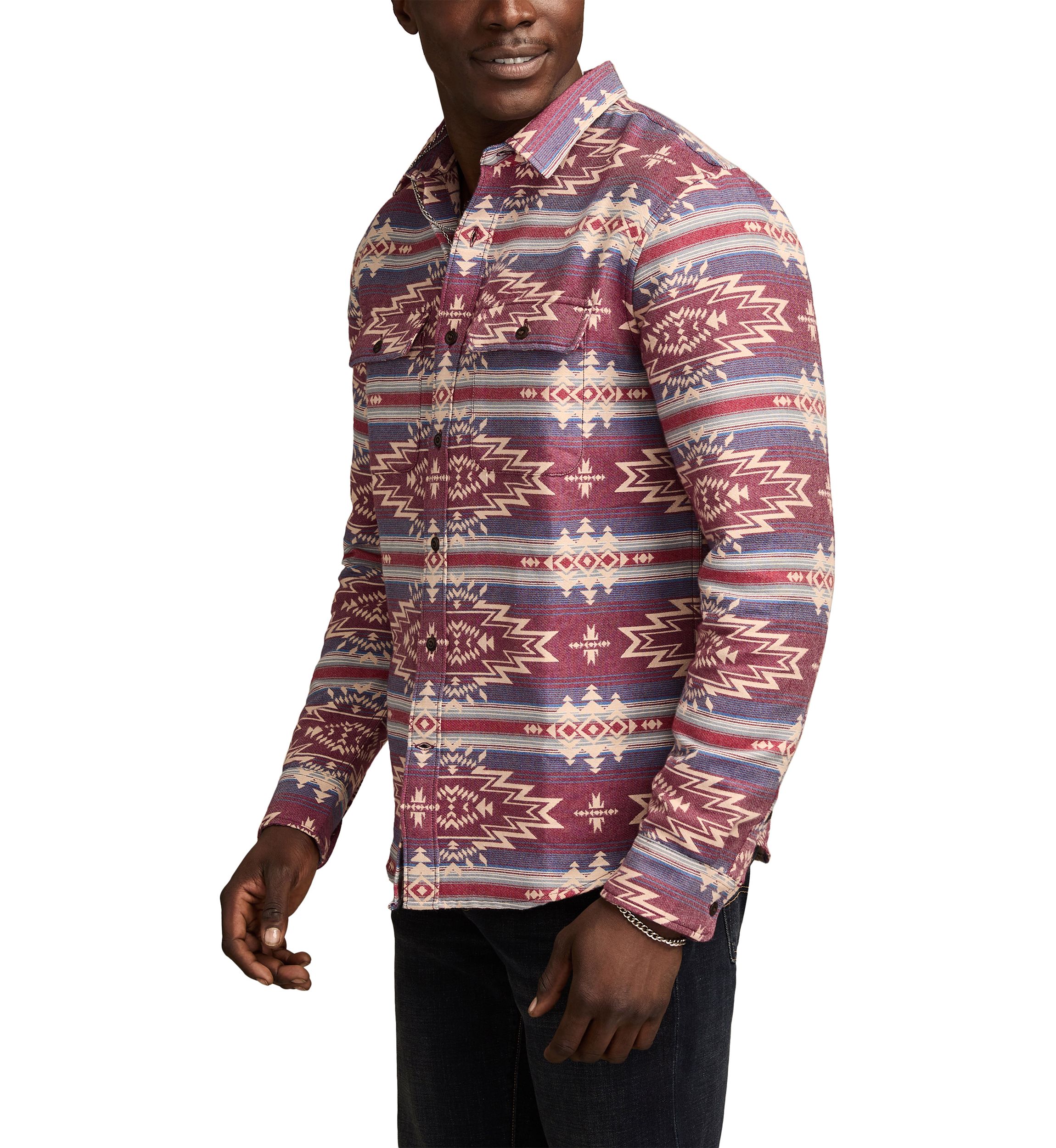 Mens Jacquard Flannel Humboldt Shirt
