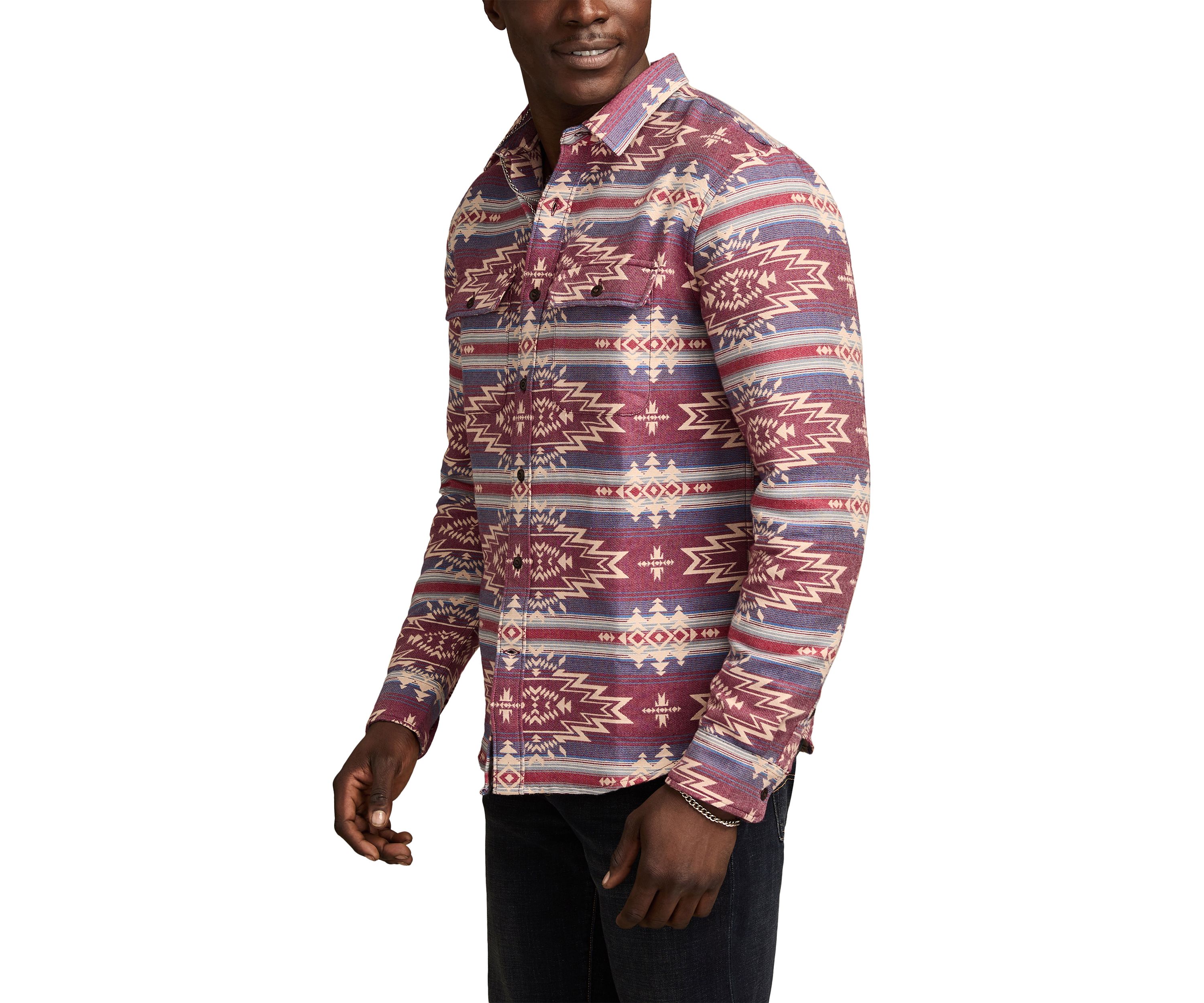 Mens Jacquard Flannel Humboldt Shirt
