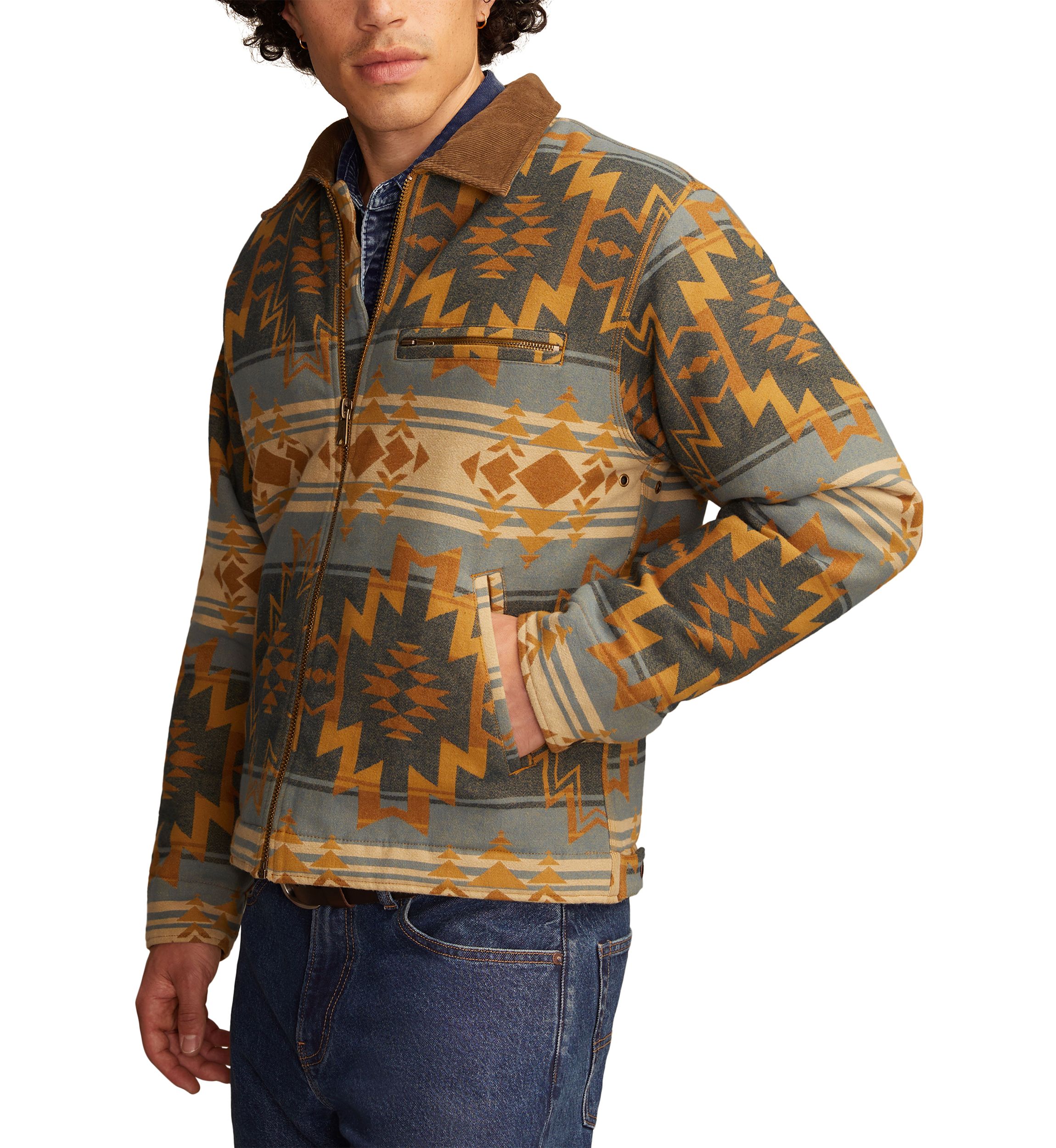 Jacquard Blanket Jacket