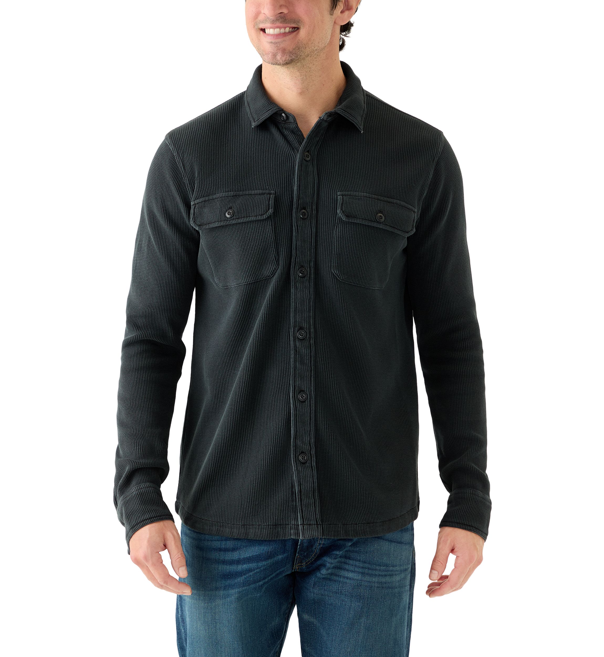 Thermal Button Up Shirt  