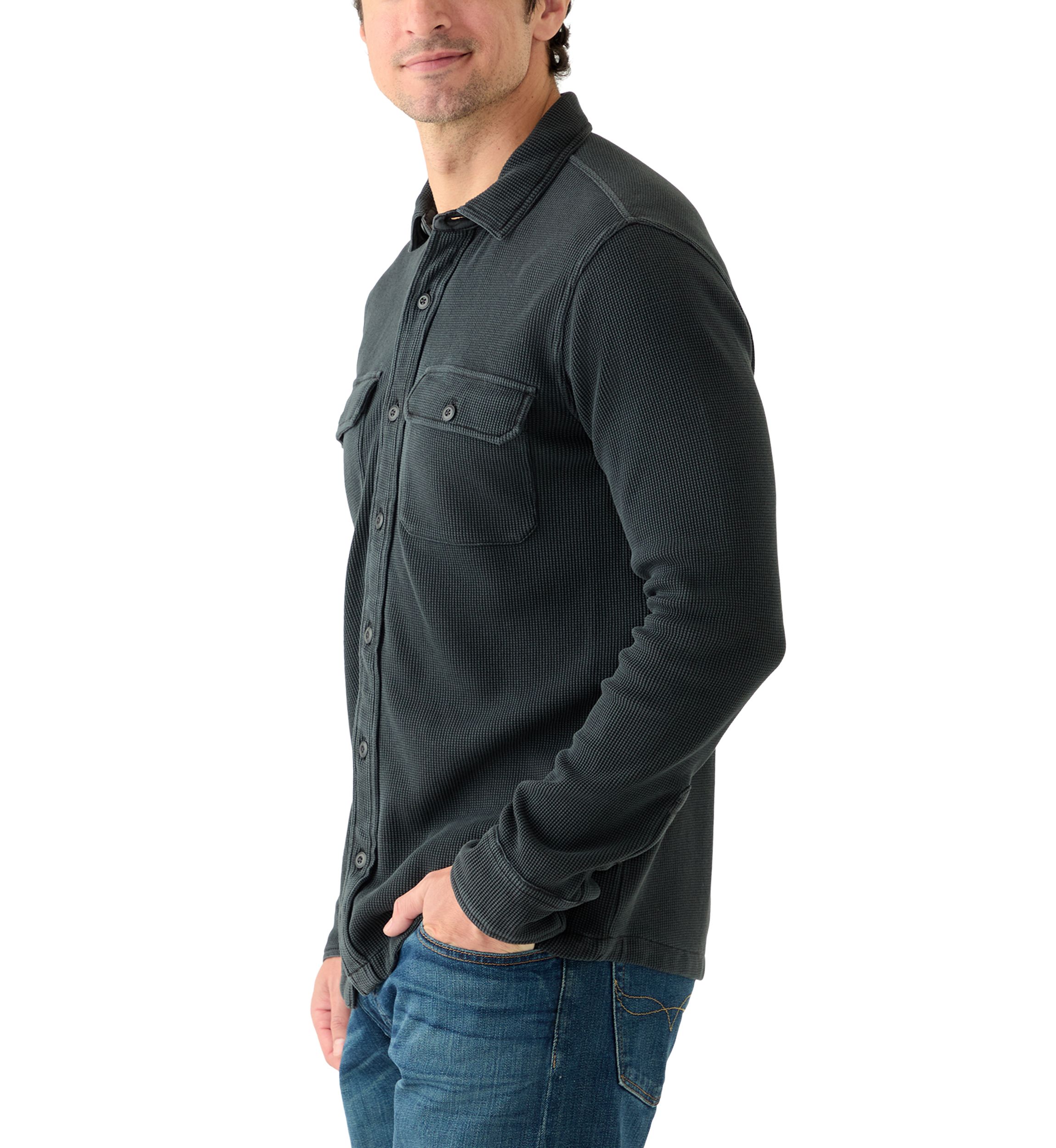 Thermal Button Up Shirt  