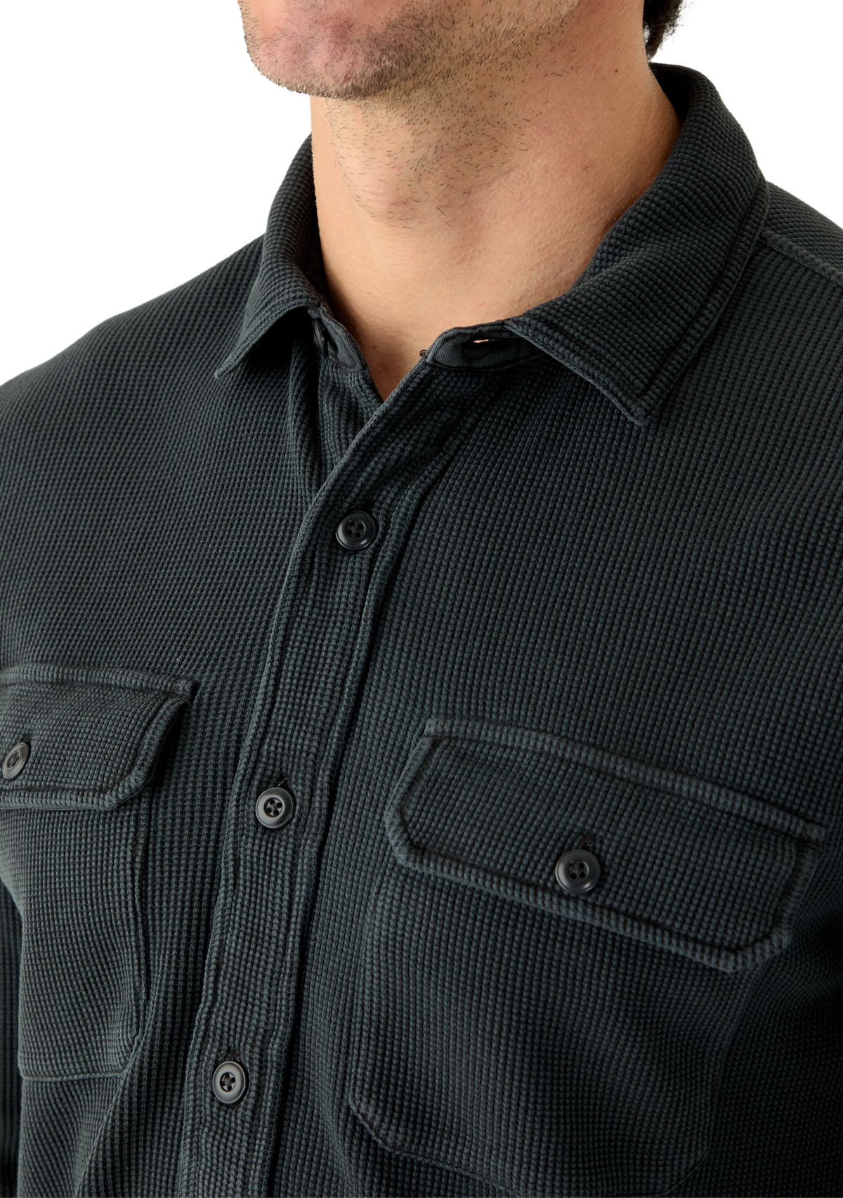 Thermal Button Up Shirt  