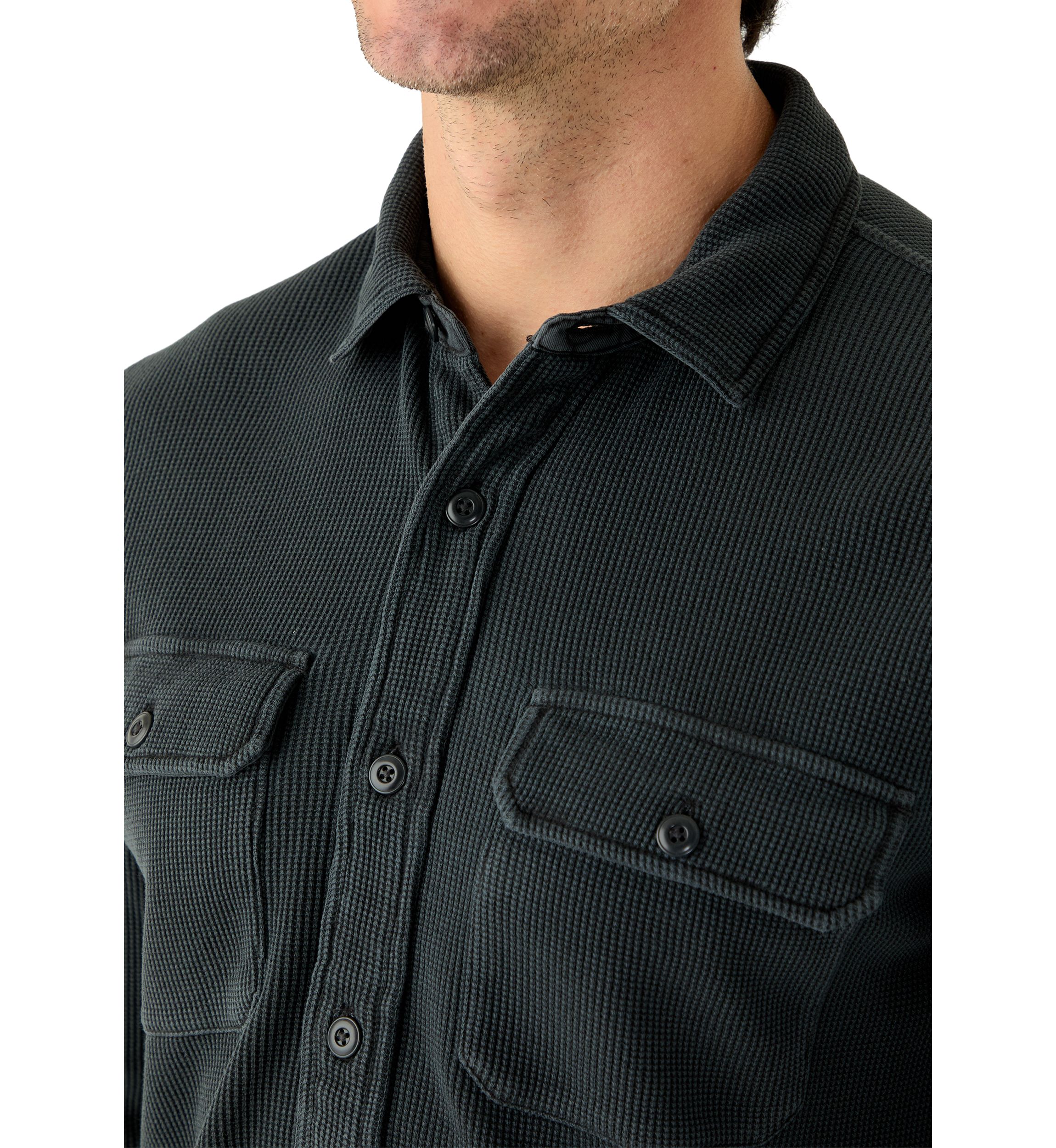 Thermal Button Up Shirt  