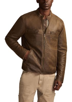 Lucky Brand Washed Leather Bonneville Jacket Belk