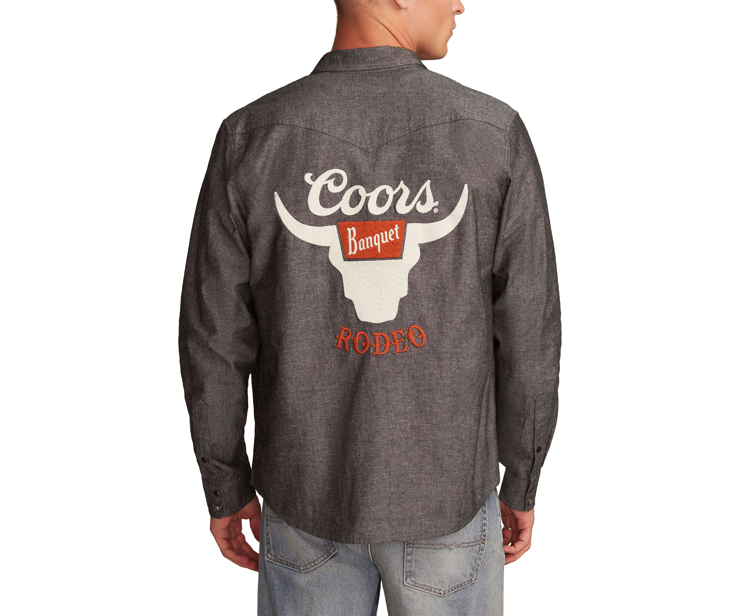 Coors Rodeo Western Button Up Shirt 
