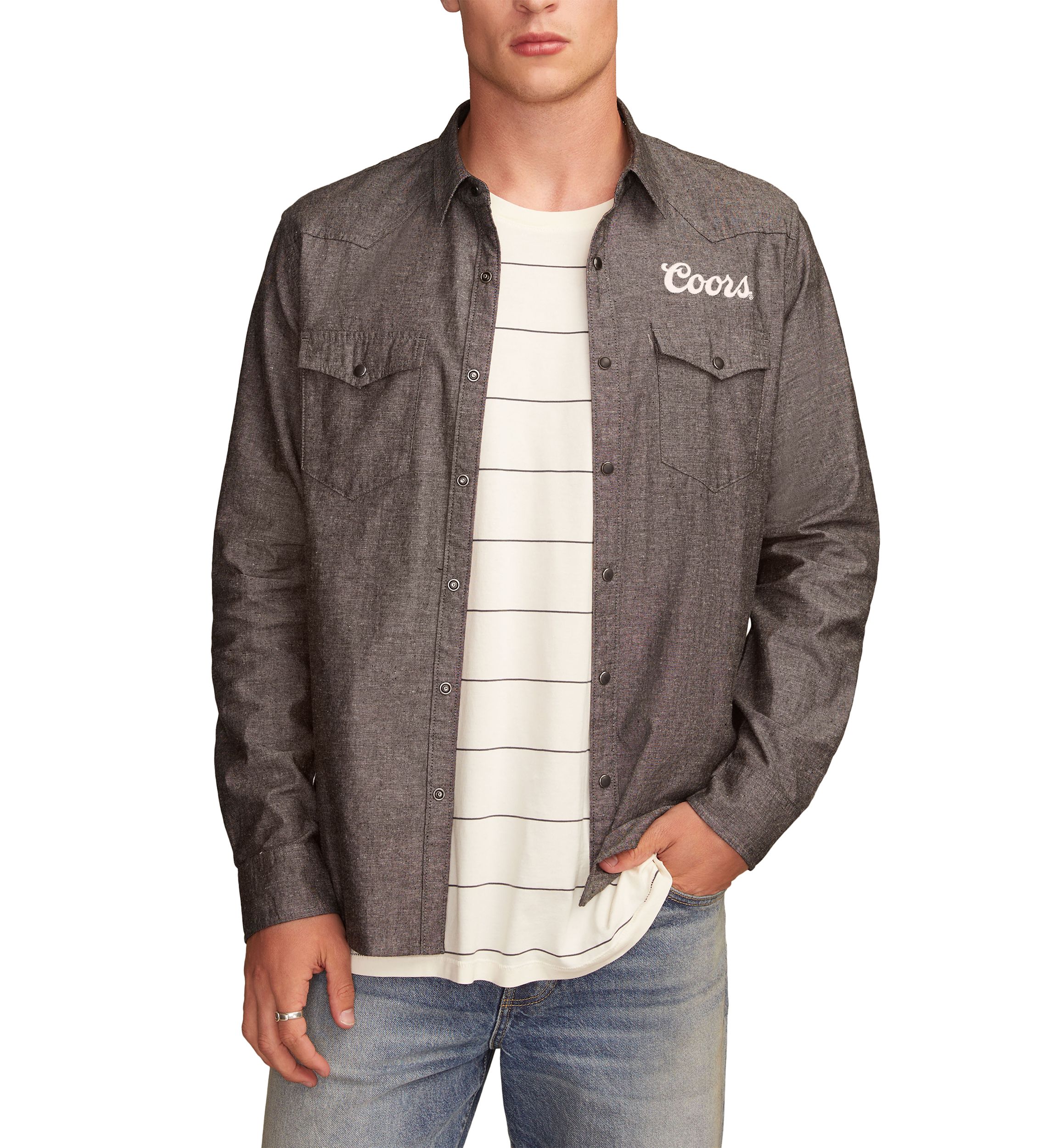 Coors Rodeo Western Button Up Shirt 