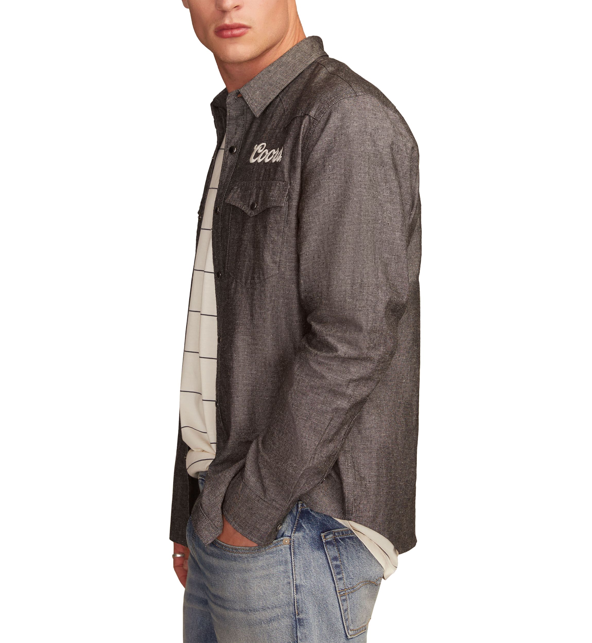 Coors Rodeo Western Button Up Shirt 