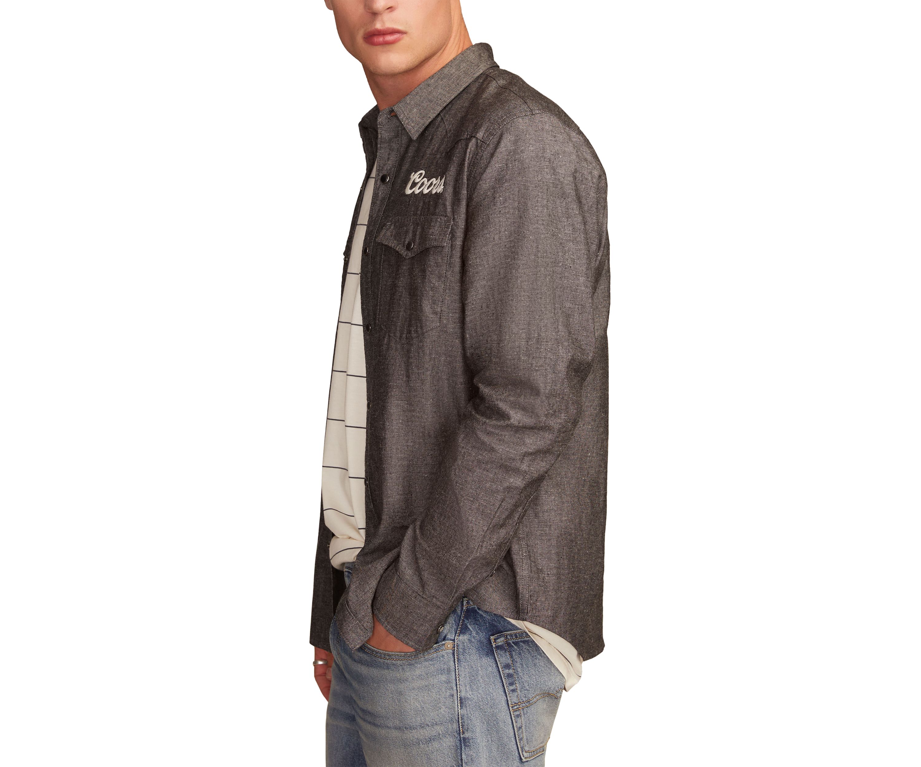 Coors Rodeo Western Button Up Shirt 