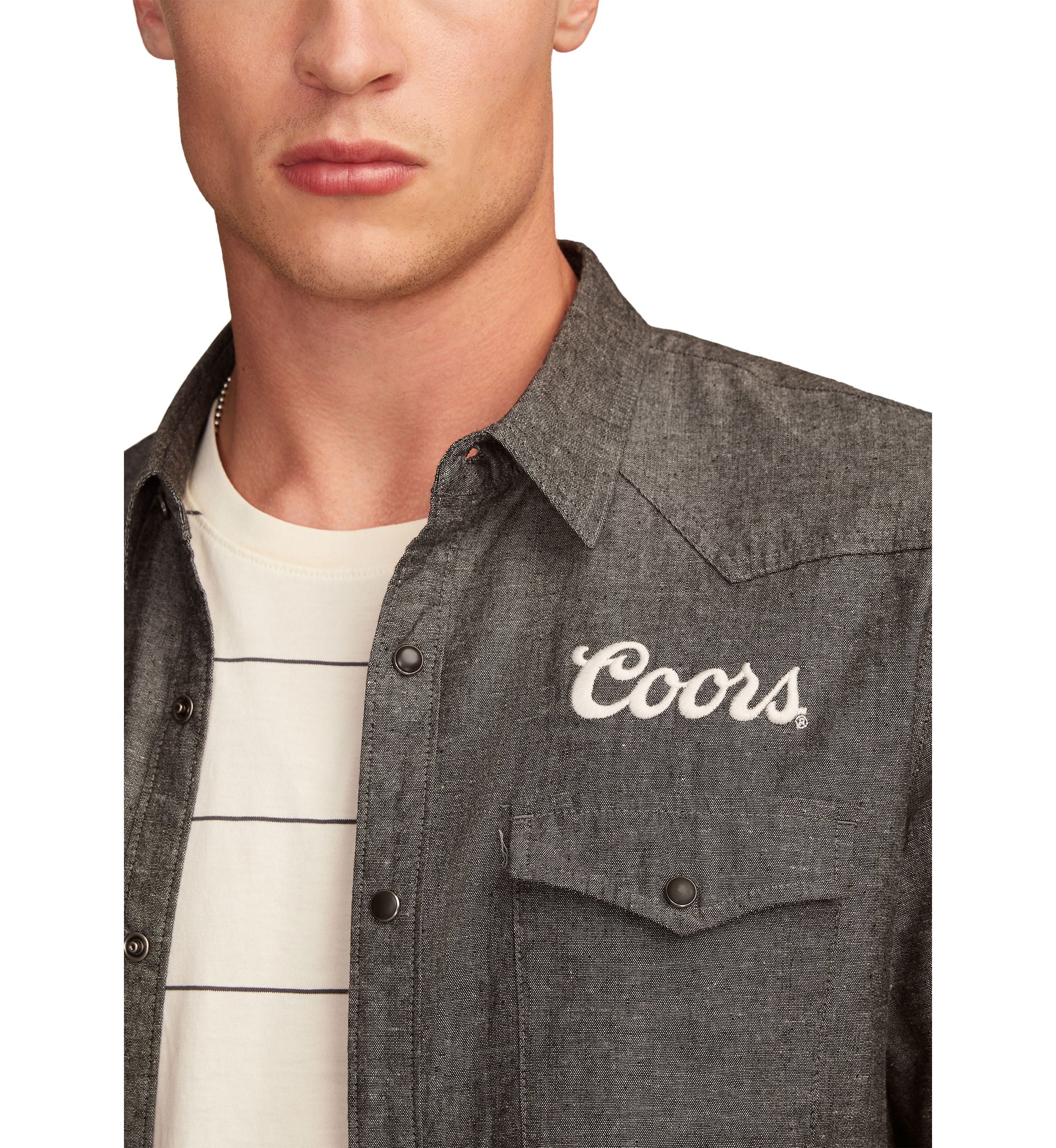 Coors Rodeo Western Button Up Shirt 