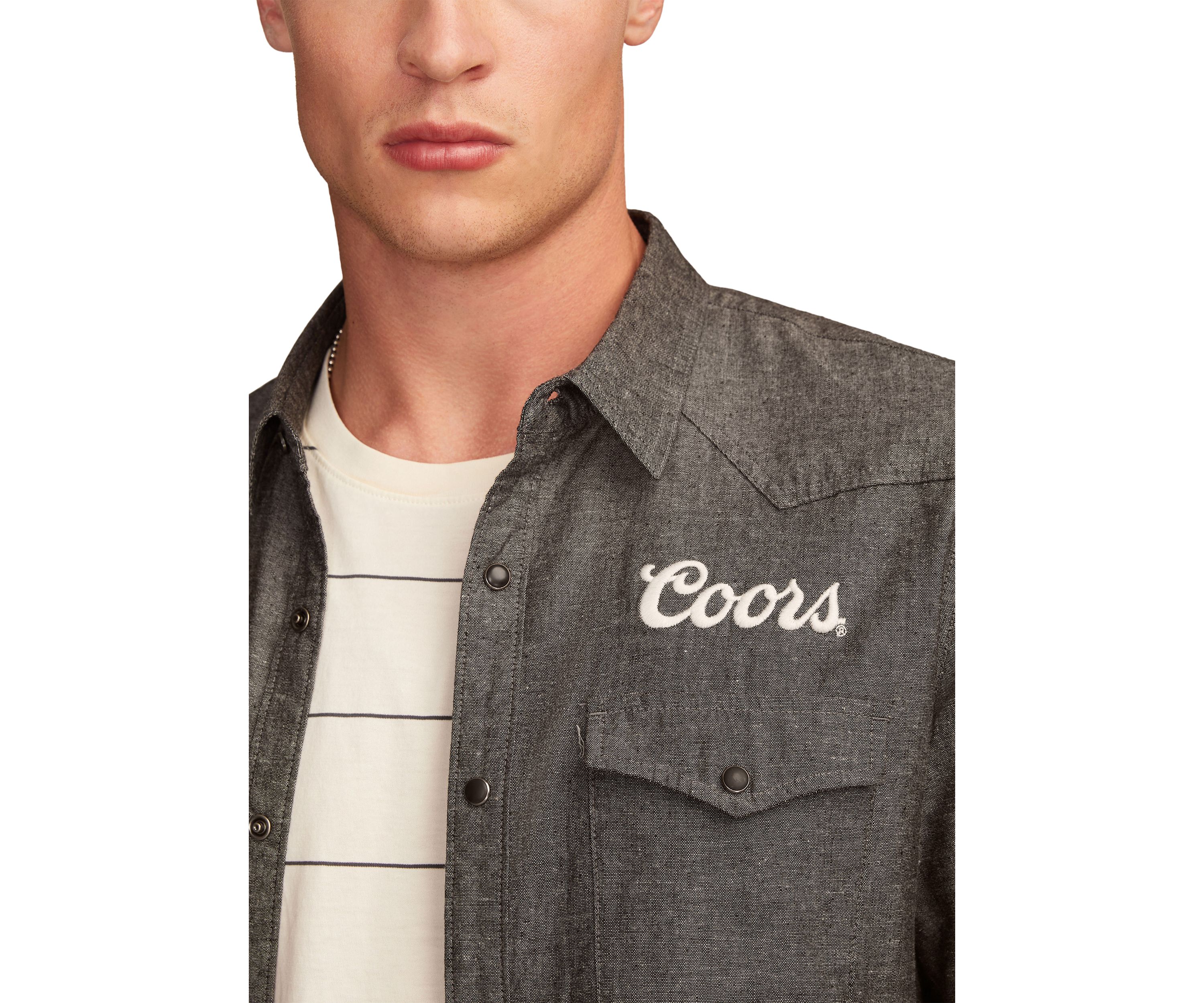 Coors Rodeo Western Button Up Shirt 