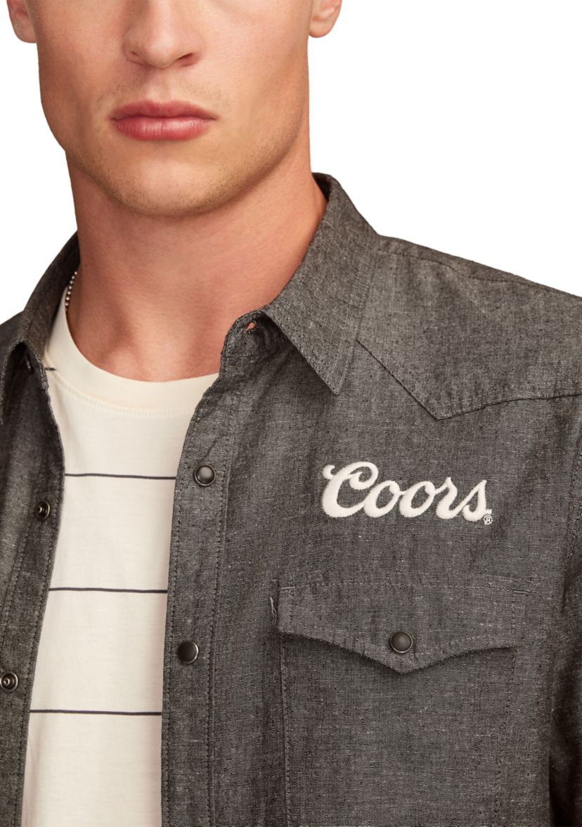Coors Rodeo Western Button Up Shirt 
